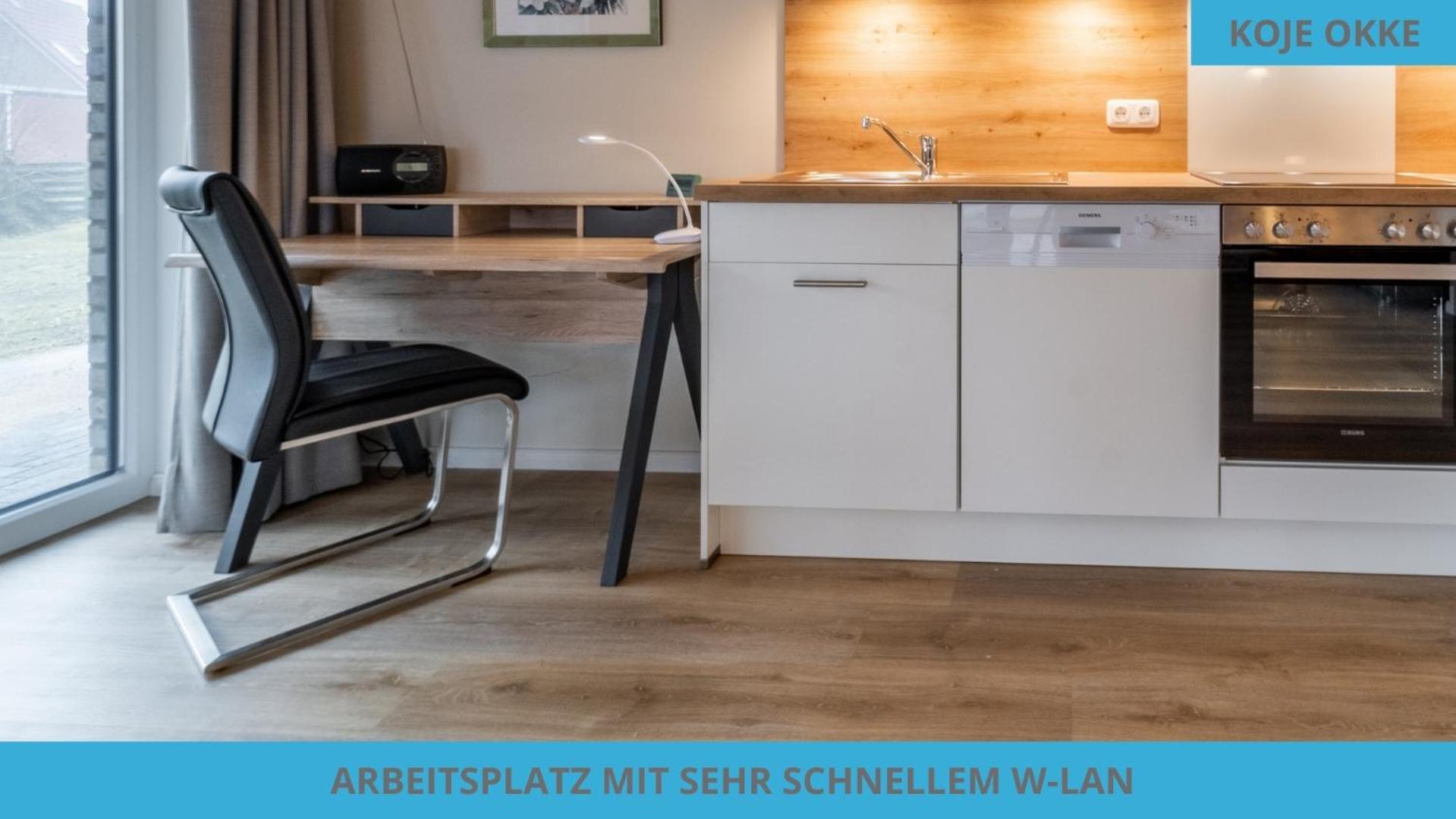 Küstenkojen mit 4 Ferienwohnungen für 1 bis 8 Pers mit diversen Schlafzimmern, Garten oder Balkon
