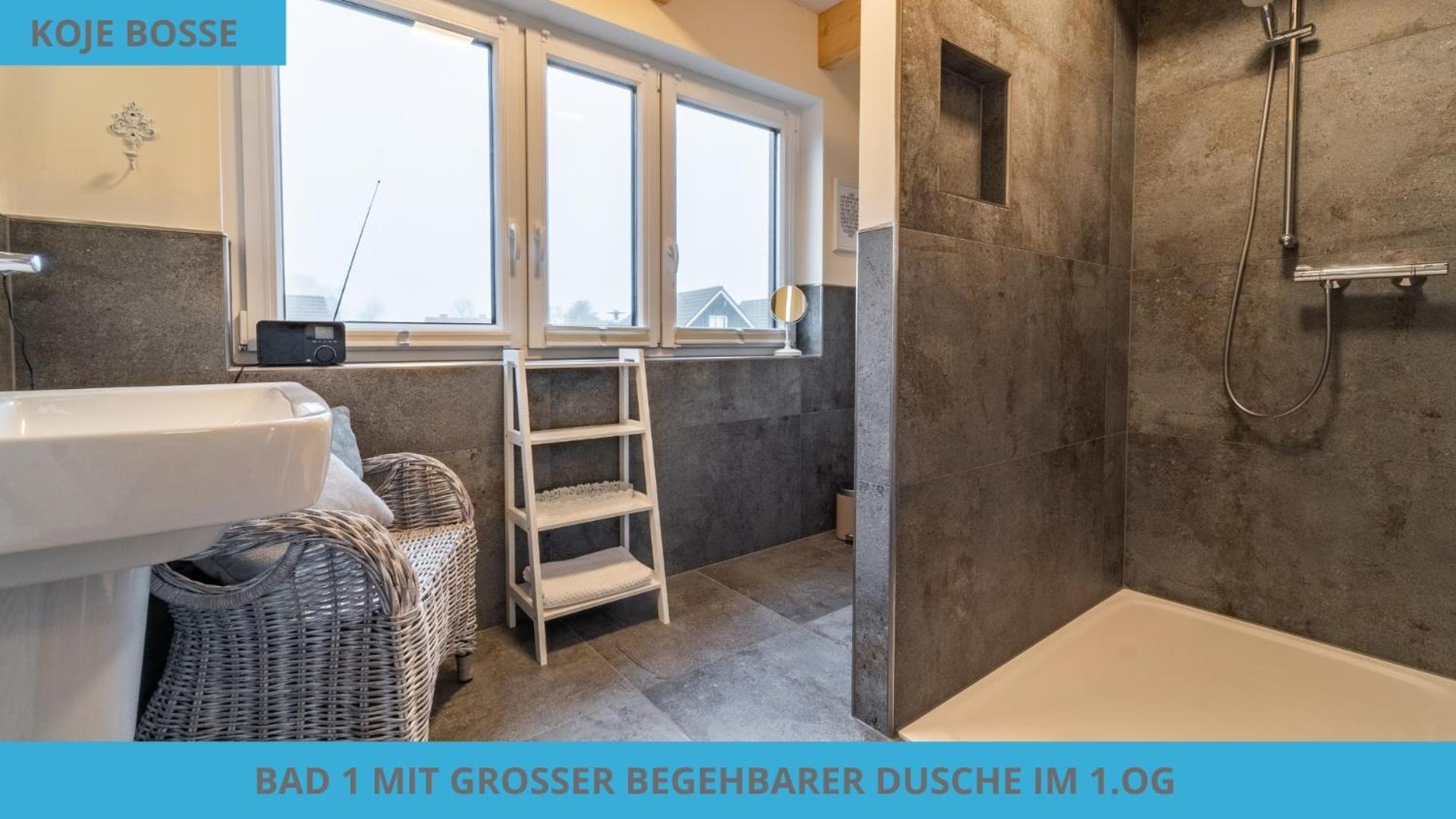 Küstenkojen mit 4 Ferienwohnungen für 1 bis 8 Pers mit diversen Schlafzimmern, Garten oder Balkon