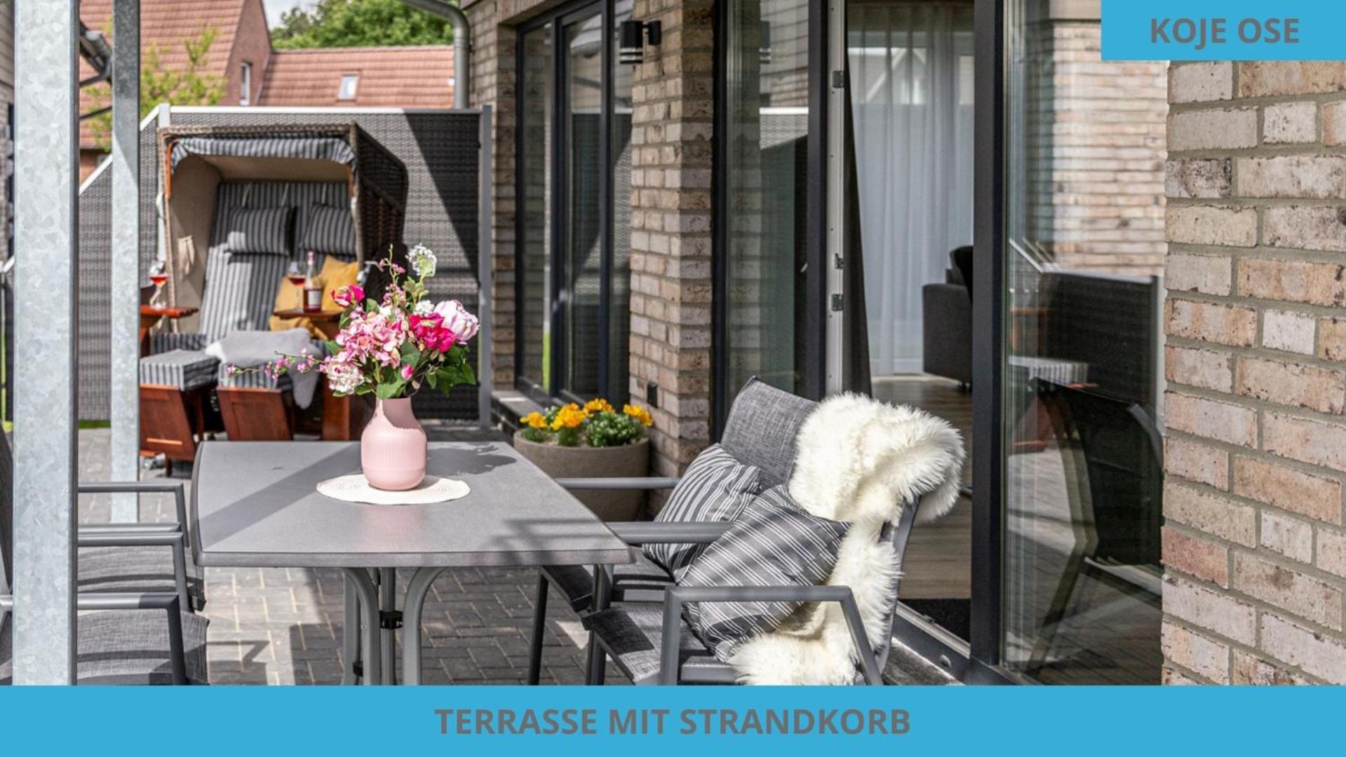 Küstenkojen mit 4 Ferienwohnungen für 1 bis 8 Pers mit diversen Schlafzimmern, Garten oder Balkon
