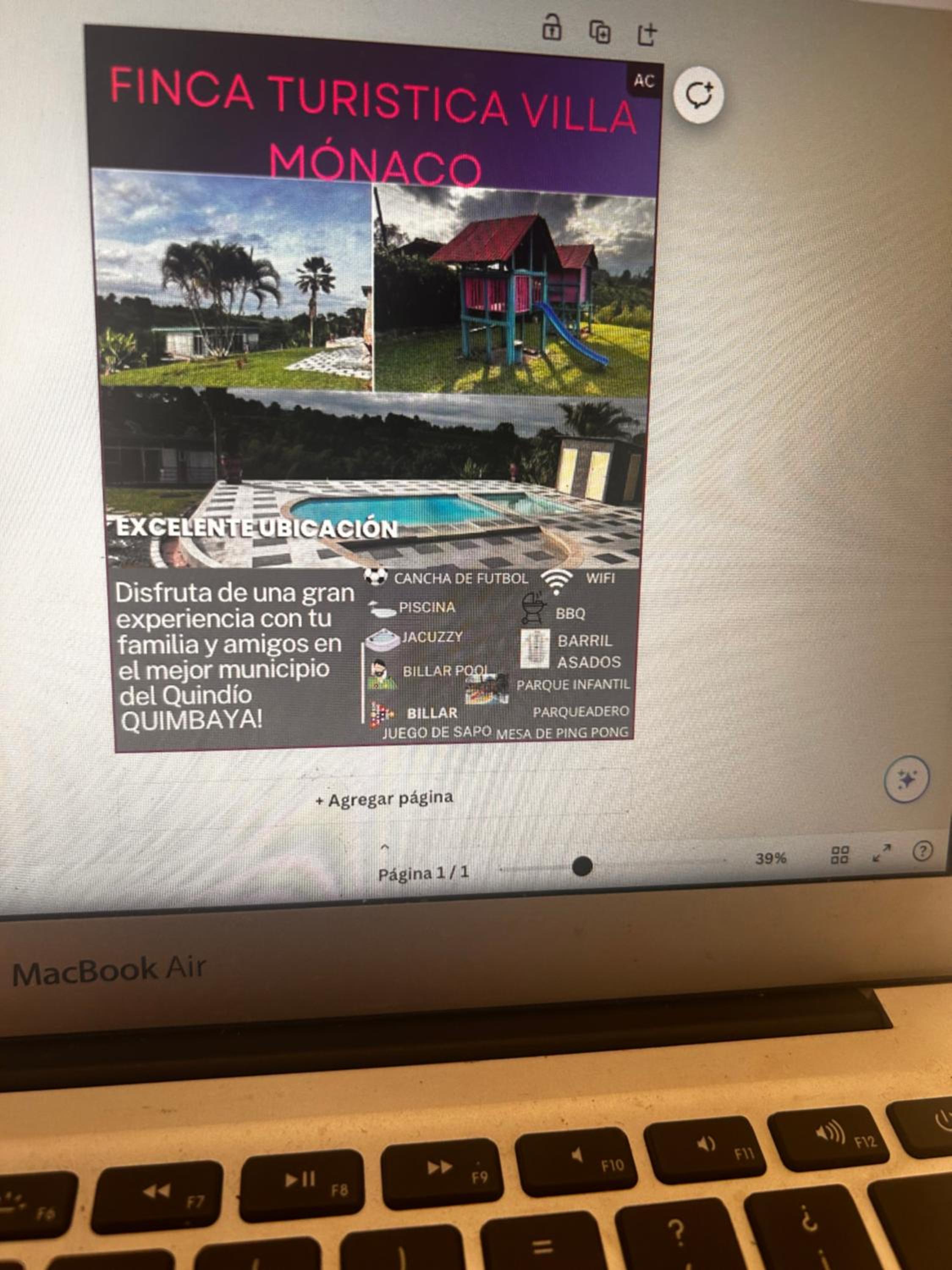 Finca turística villa Mónaco