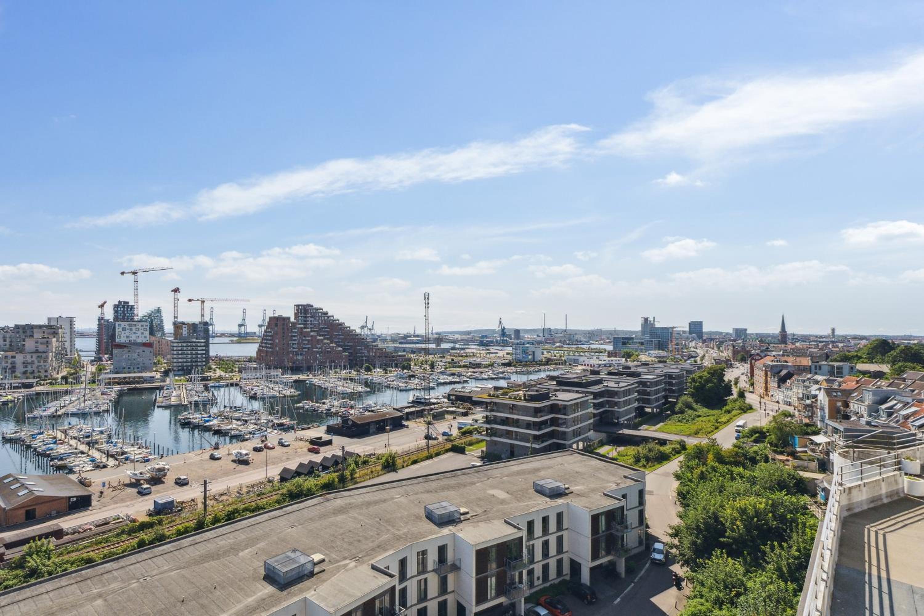 Luksus Aarhus C-lejlighed med Panorama Udsigt