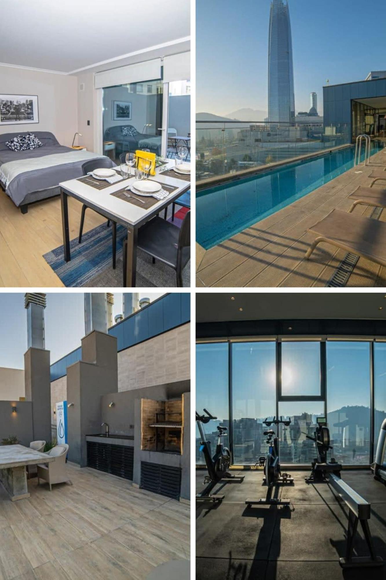 Alojamiento con terraza privada en Providencia