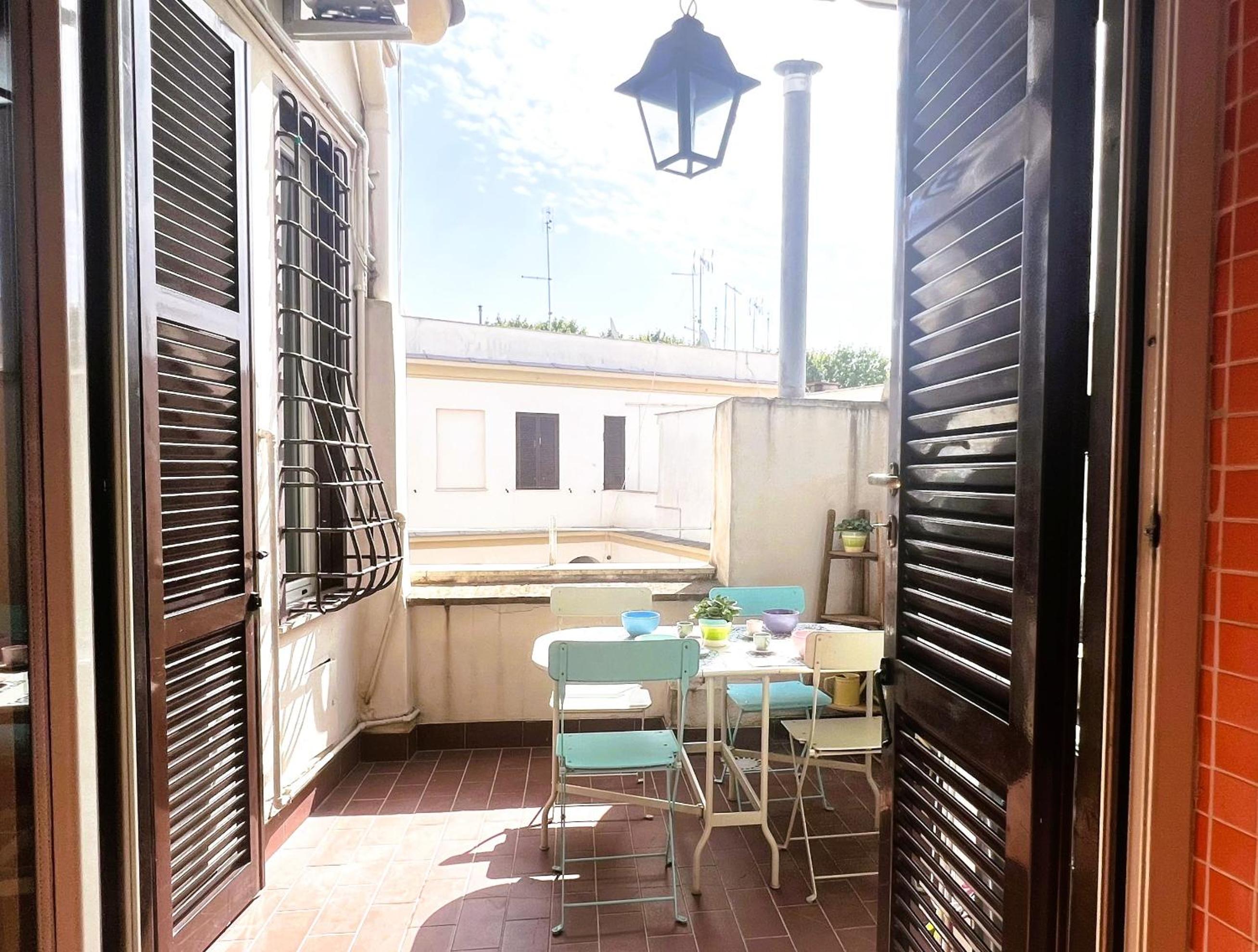 La piccola terrazza in Vaticano