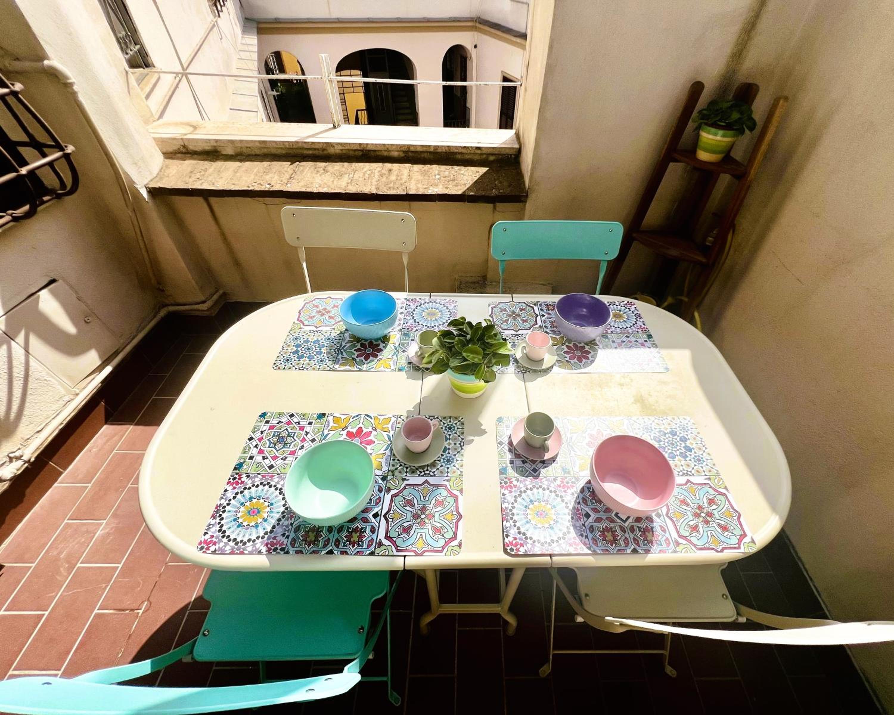 La piccola terrazza in Vaticano