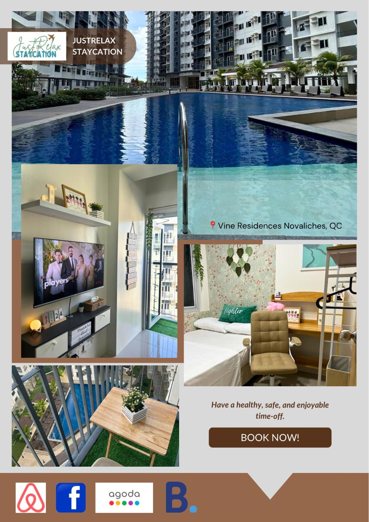 JustRelax Staycation at Vine Residences