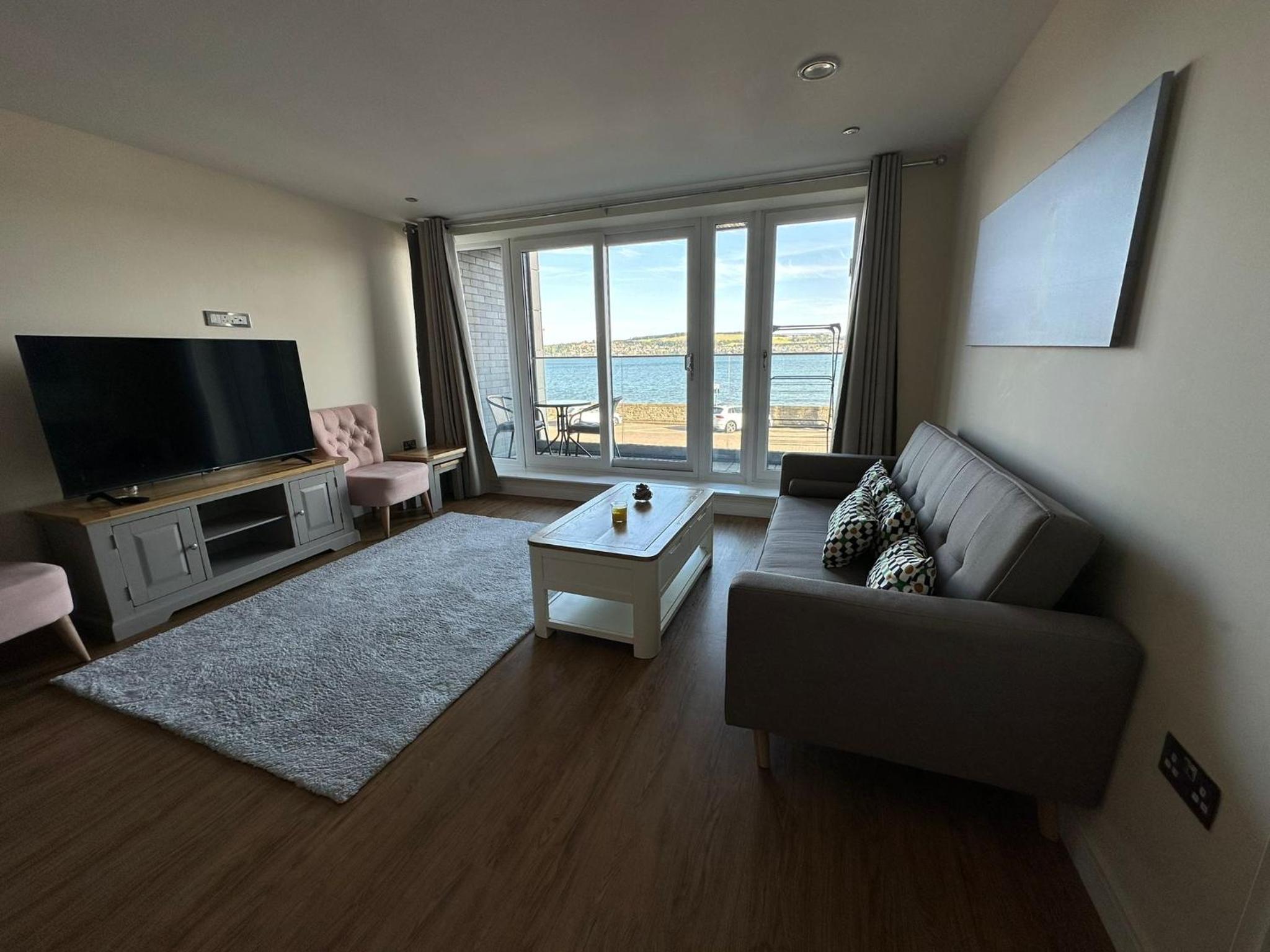 The waterfront apartments