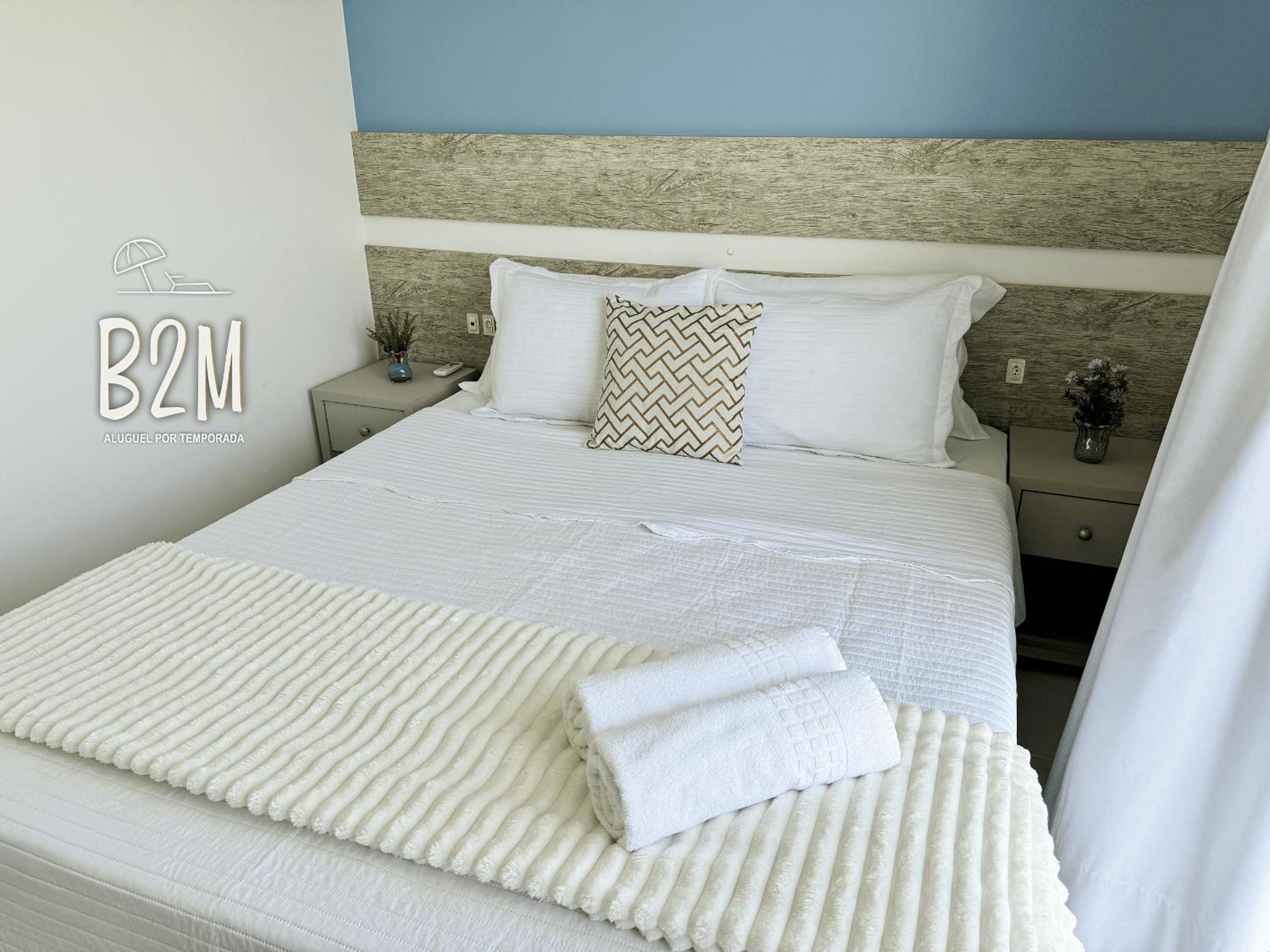 Apartamento com vista mar, churrasqueira e piscina