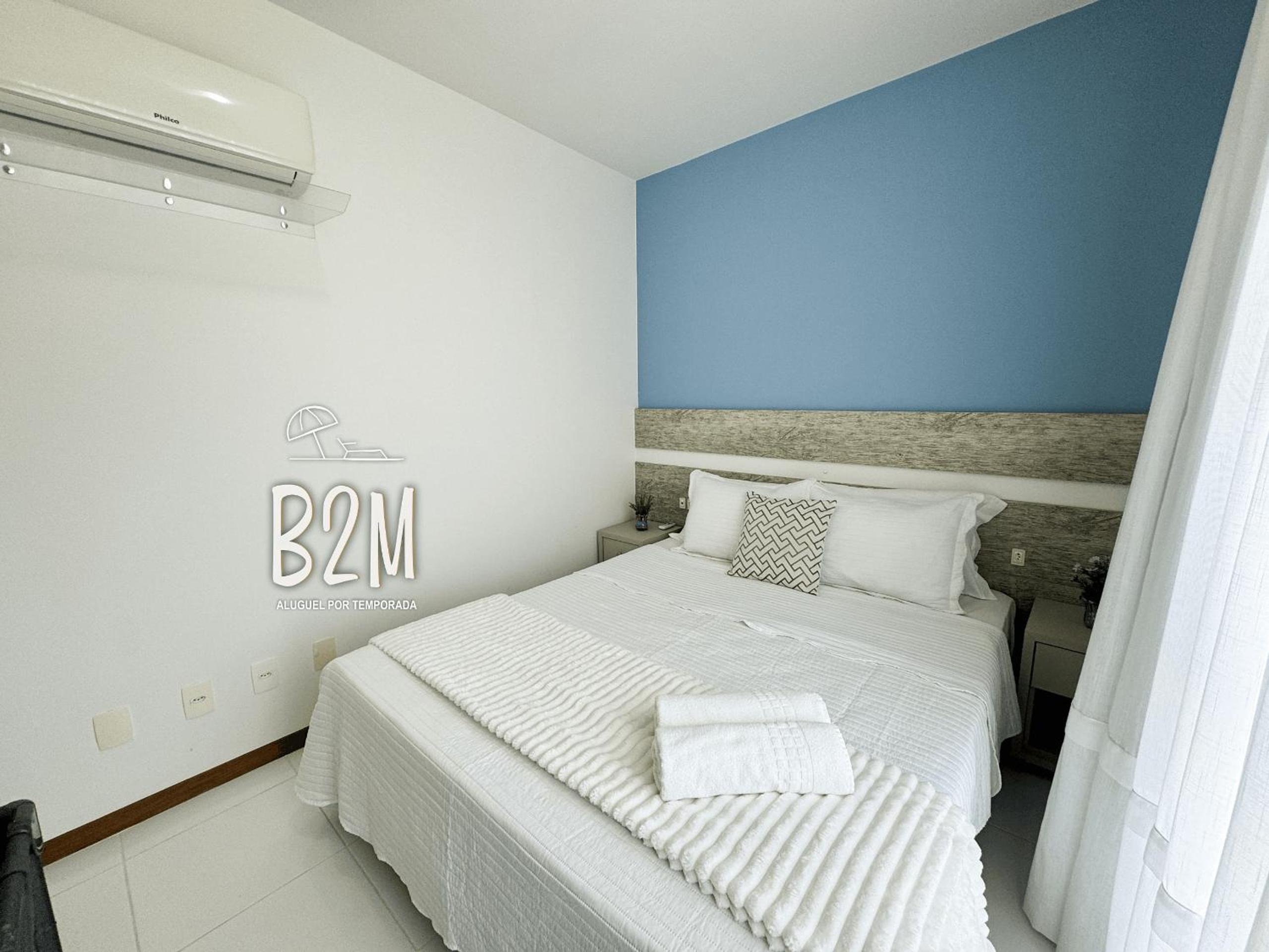 Apartamento com vista mar, churrasqueira e piscina