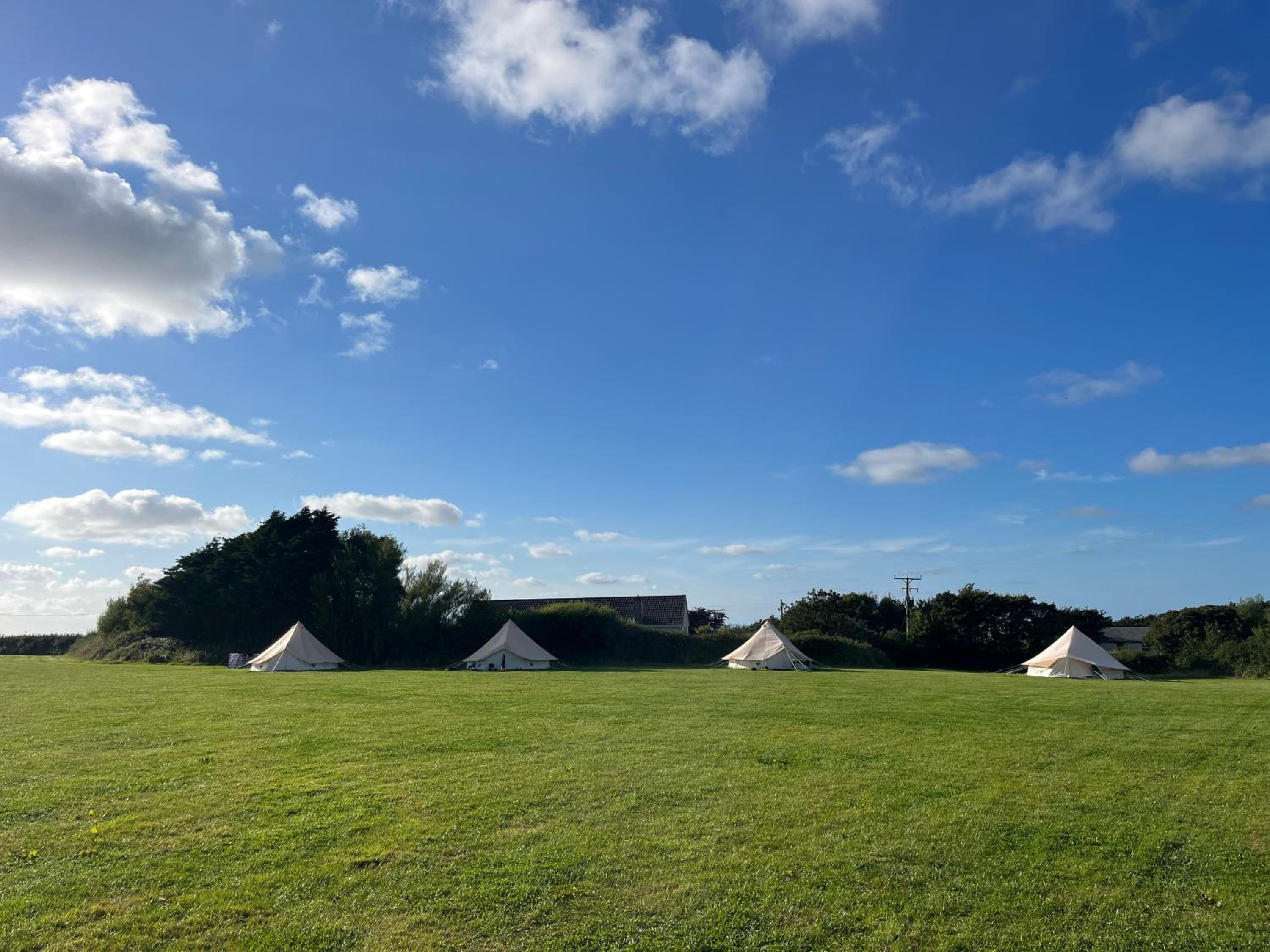Unfurnished Bell Tent close to SWC path view 2