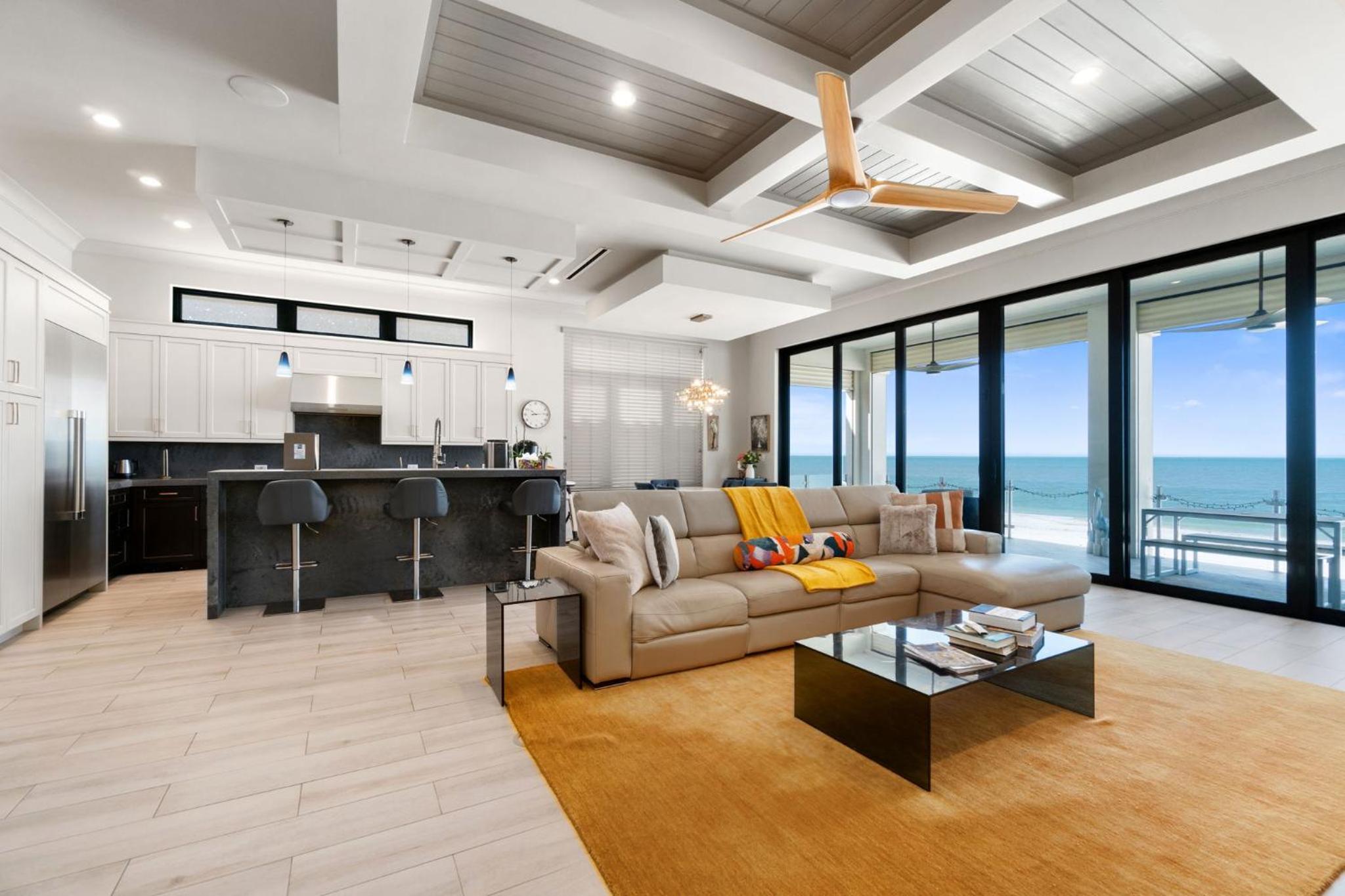 Luxurious Beachfront Vacation Getaway, 4 Bedroom, 4 and half Bath w Heated Pool, Spa, Sleeps 12 view 5