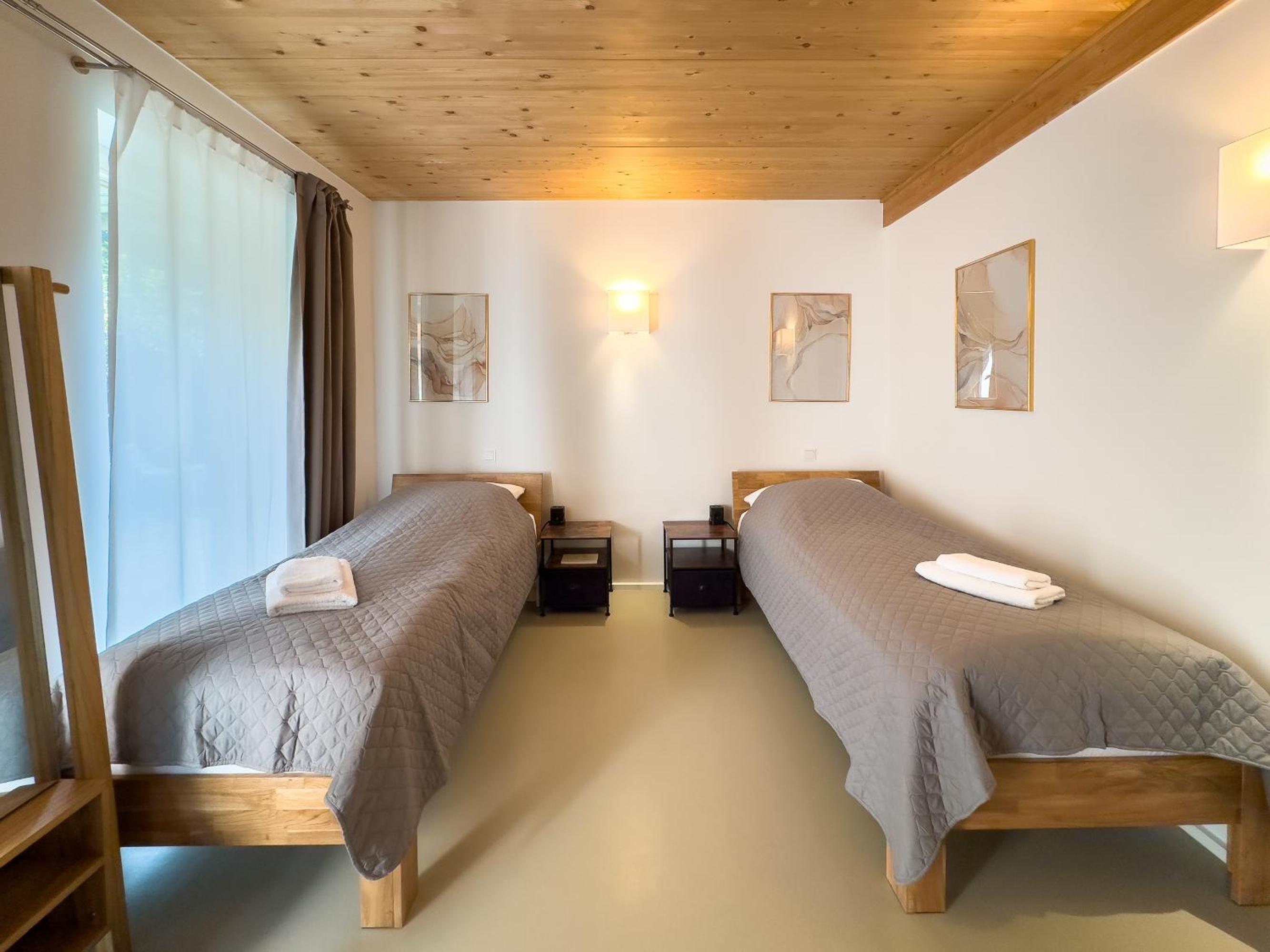 Ruhige Apartments mit guter Bahnanbindung und Küchennutzung