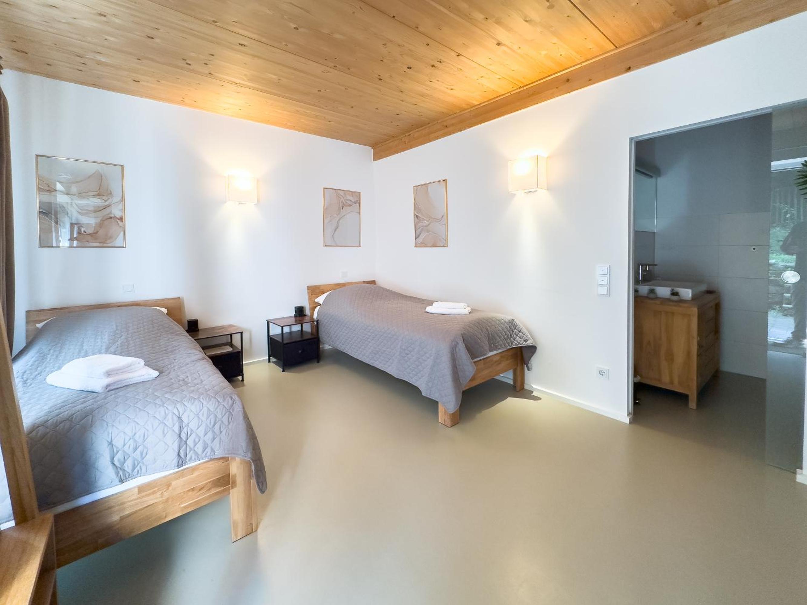 Ruhige Apartments mit guter Bahnanbindung und Küchennutzung