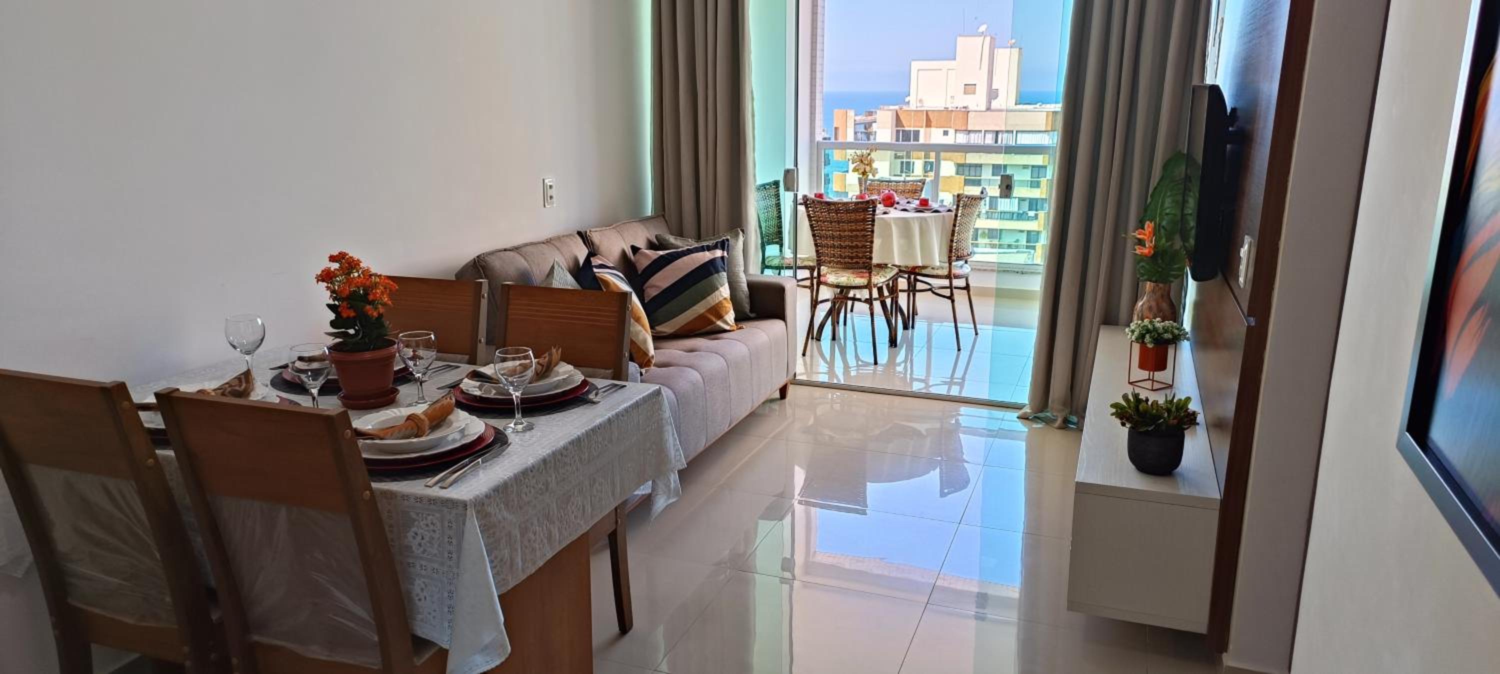 Magnifico apto com vista para o mar, 2 quartos, máximo 6 pessoas!!!
