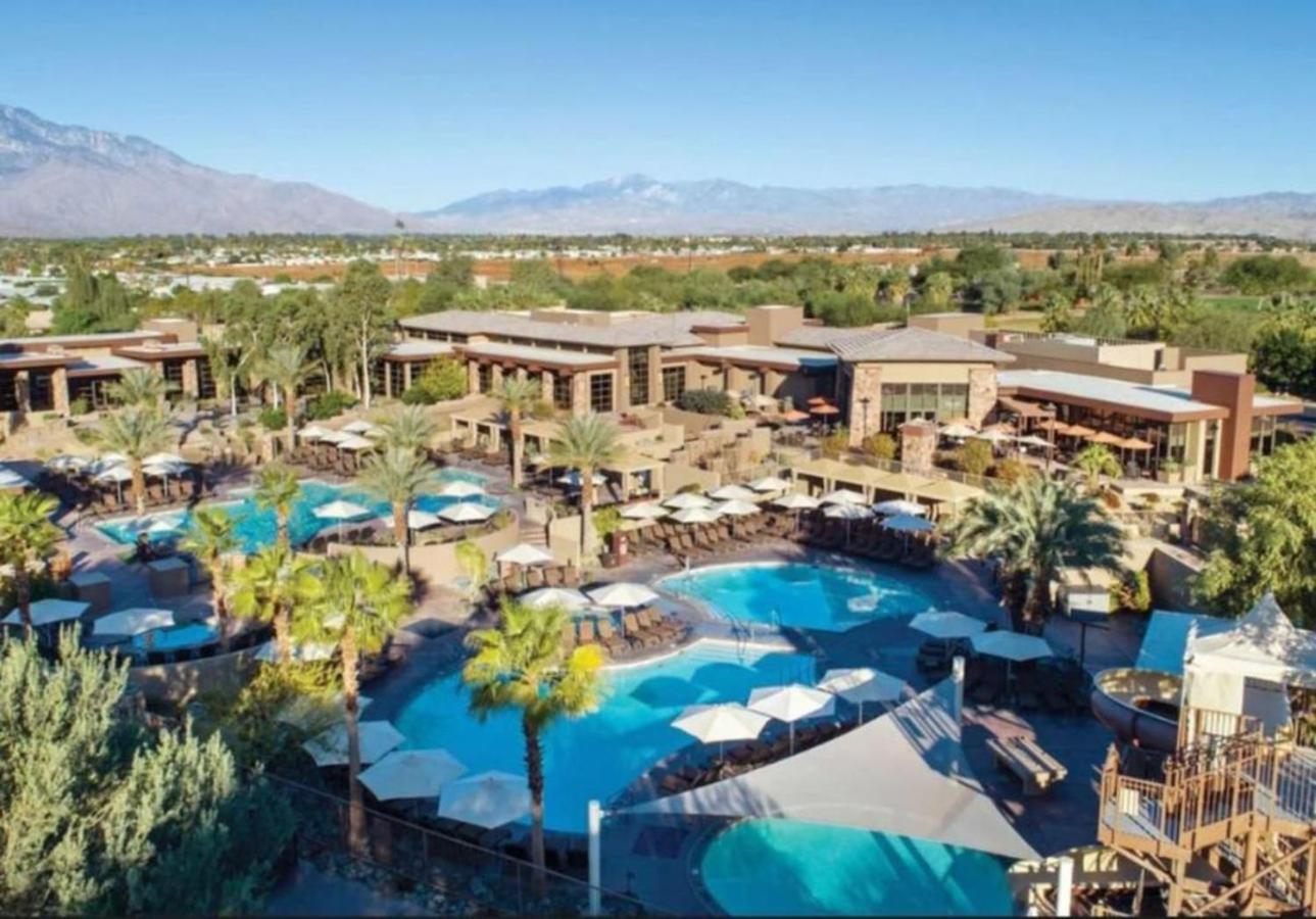 Escape the heat of Palm Desert in all the 3 pools with waterslide at this great resort 2BD condo view 2