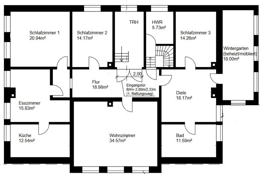 Boardinghouse am Herforder Tor für 8 Personen auf 185 m2