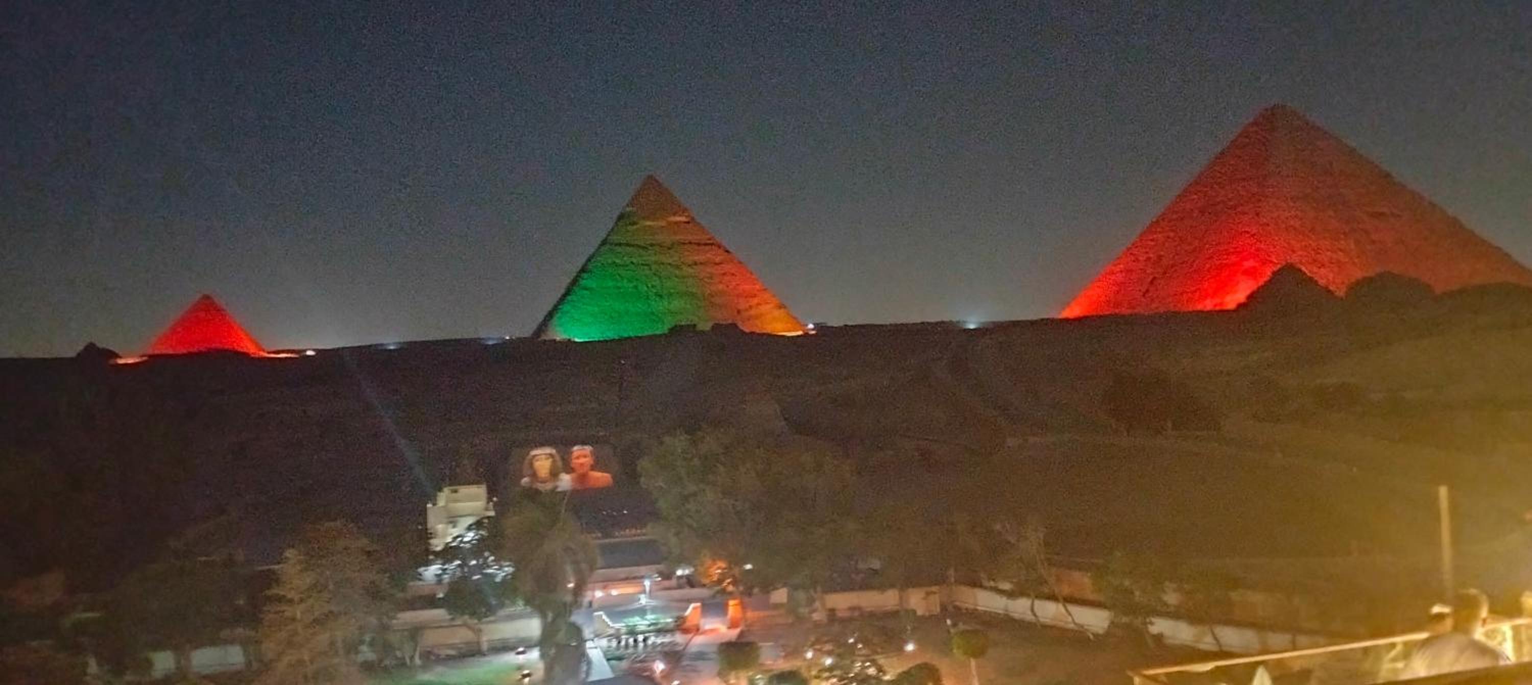 Zeina pyramids view