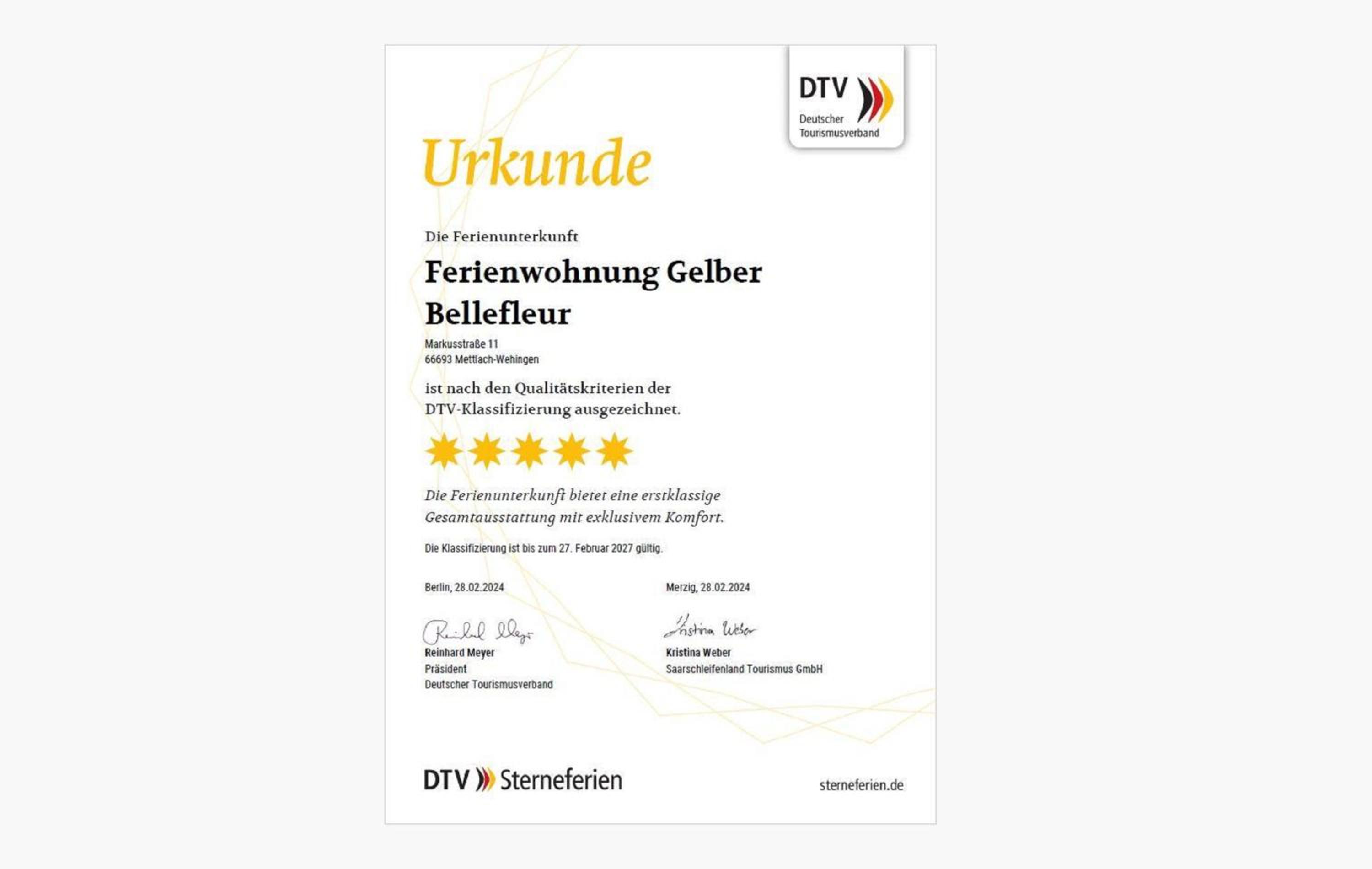Feriendomizil im Saarschleifenland