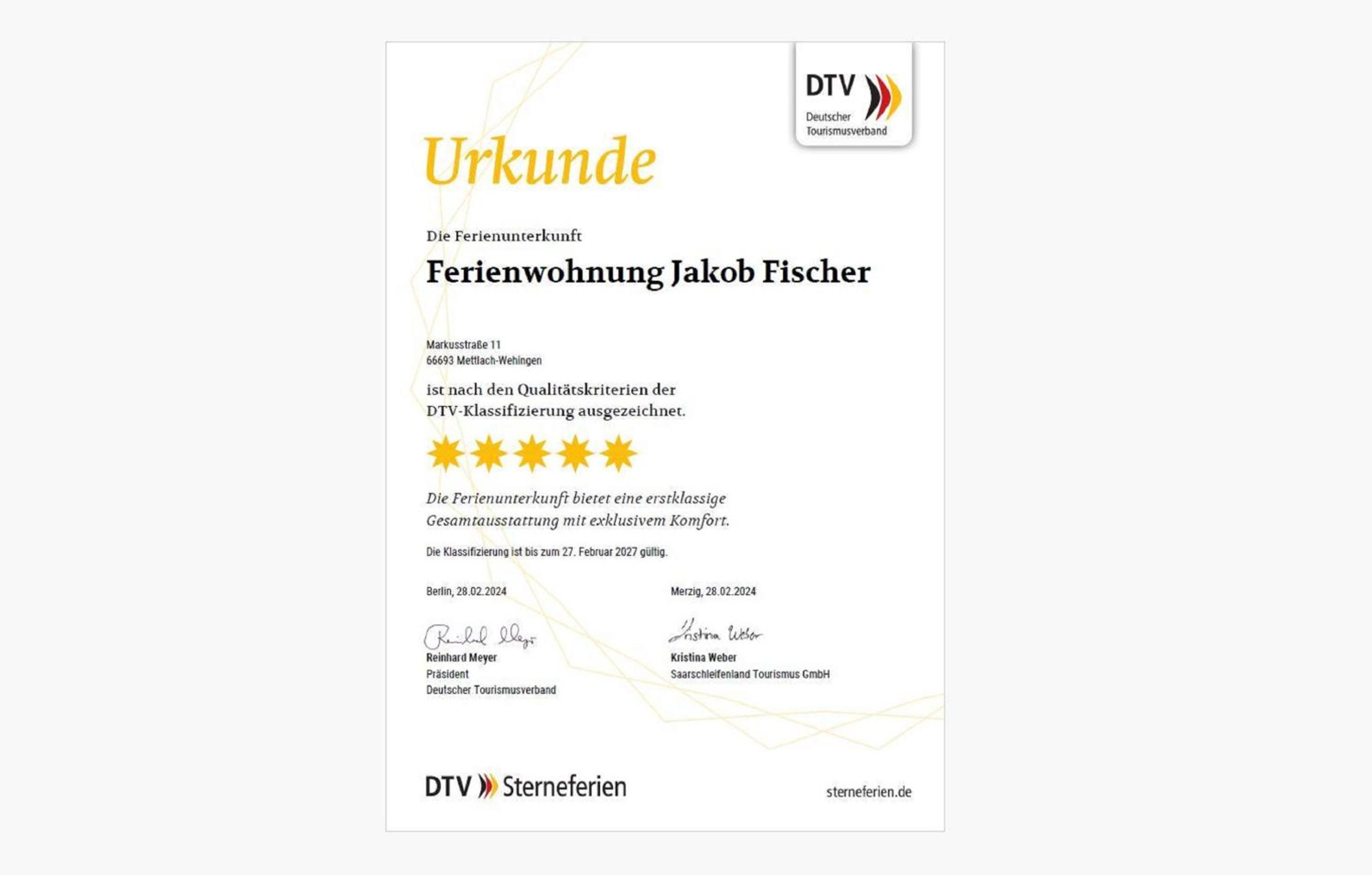 Feriendomizil im Saarschleifenland