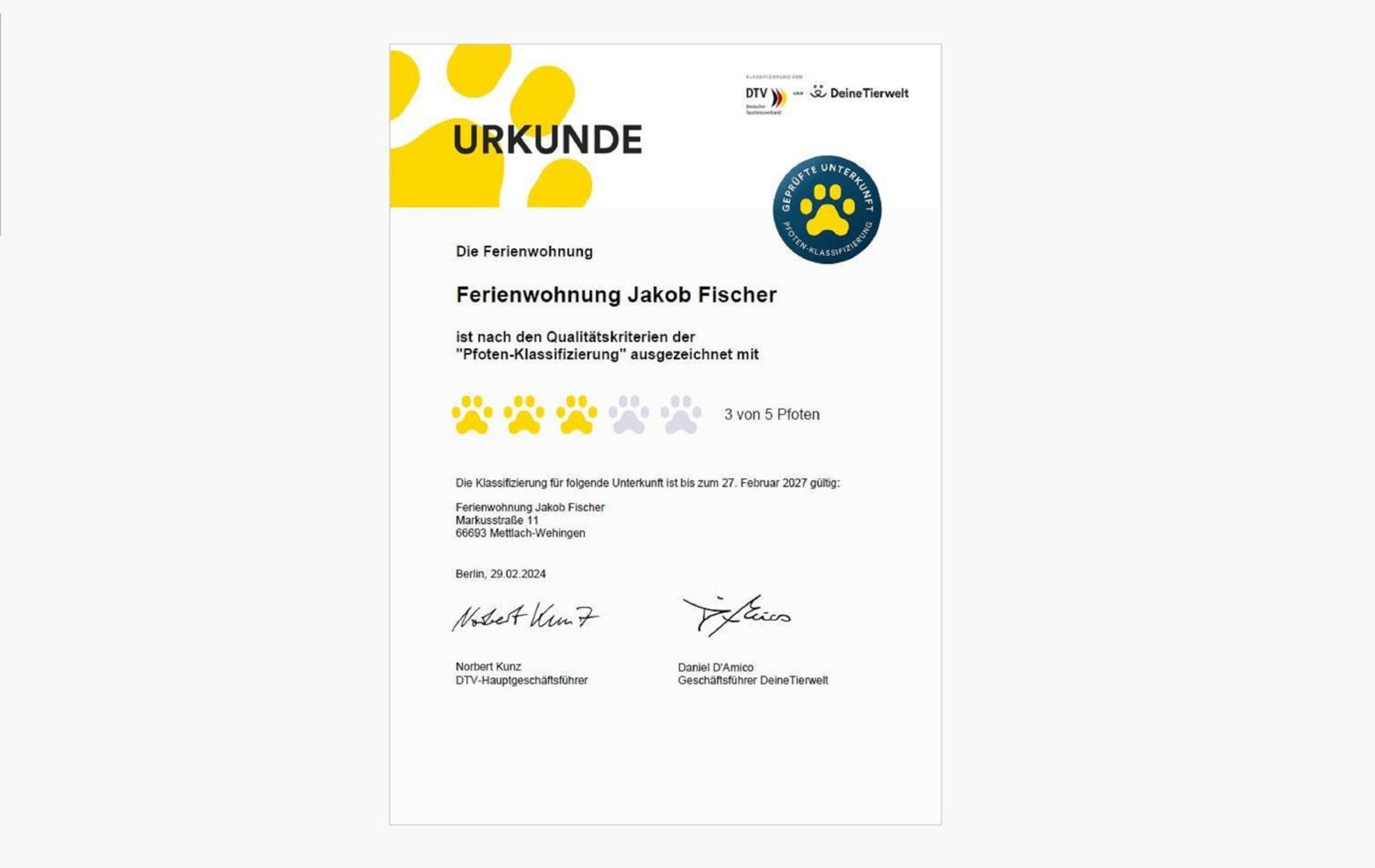 Feriendomizil im Saarschleifenland