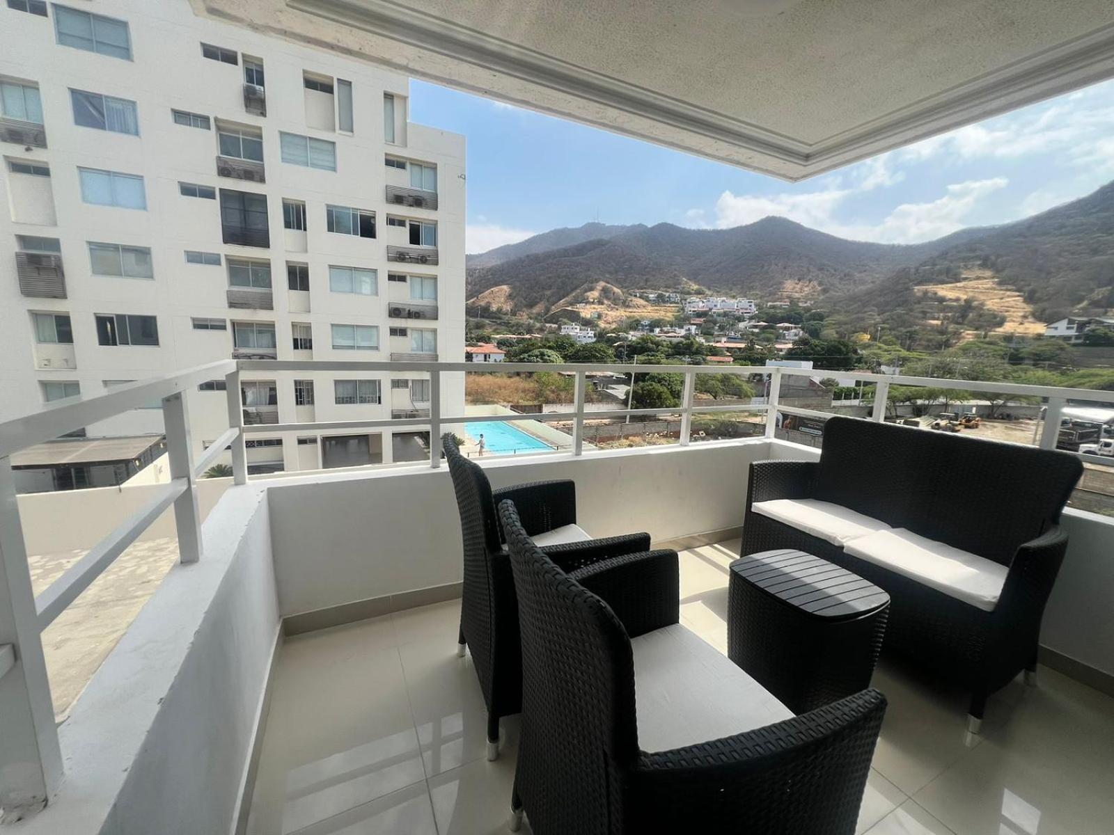 El Rodadero, 4 habitaciones con piscina y terraza