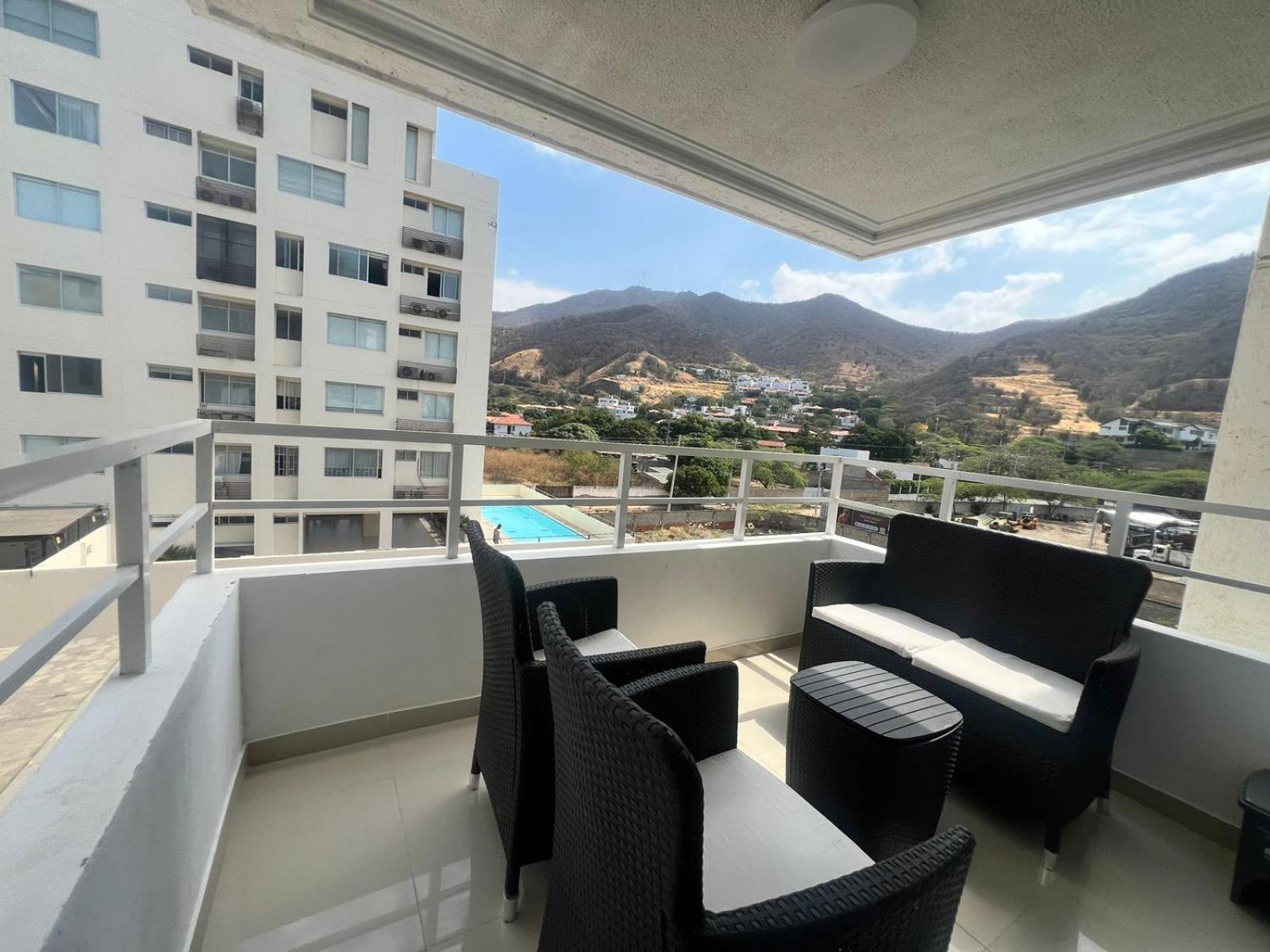 El Rodadero, 4 habitaciones con piscina y terraza