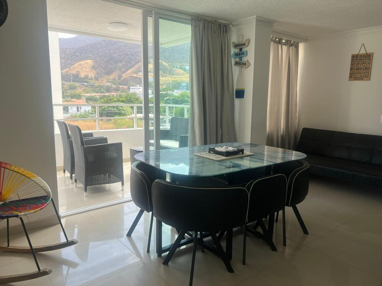 El Rodadero, 4 habitaciones con piscina y terraza