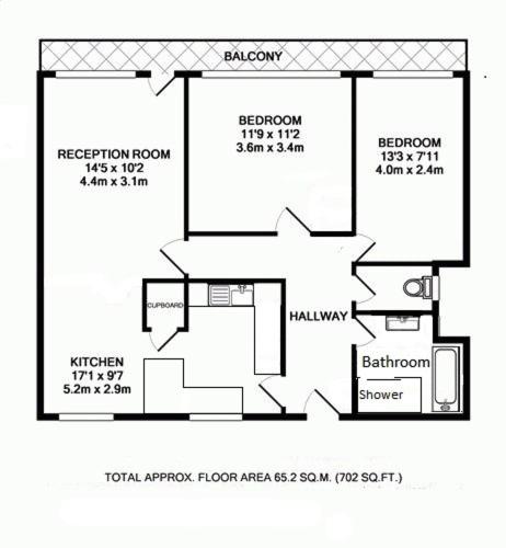 Central London 2 Bed Apartment