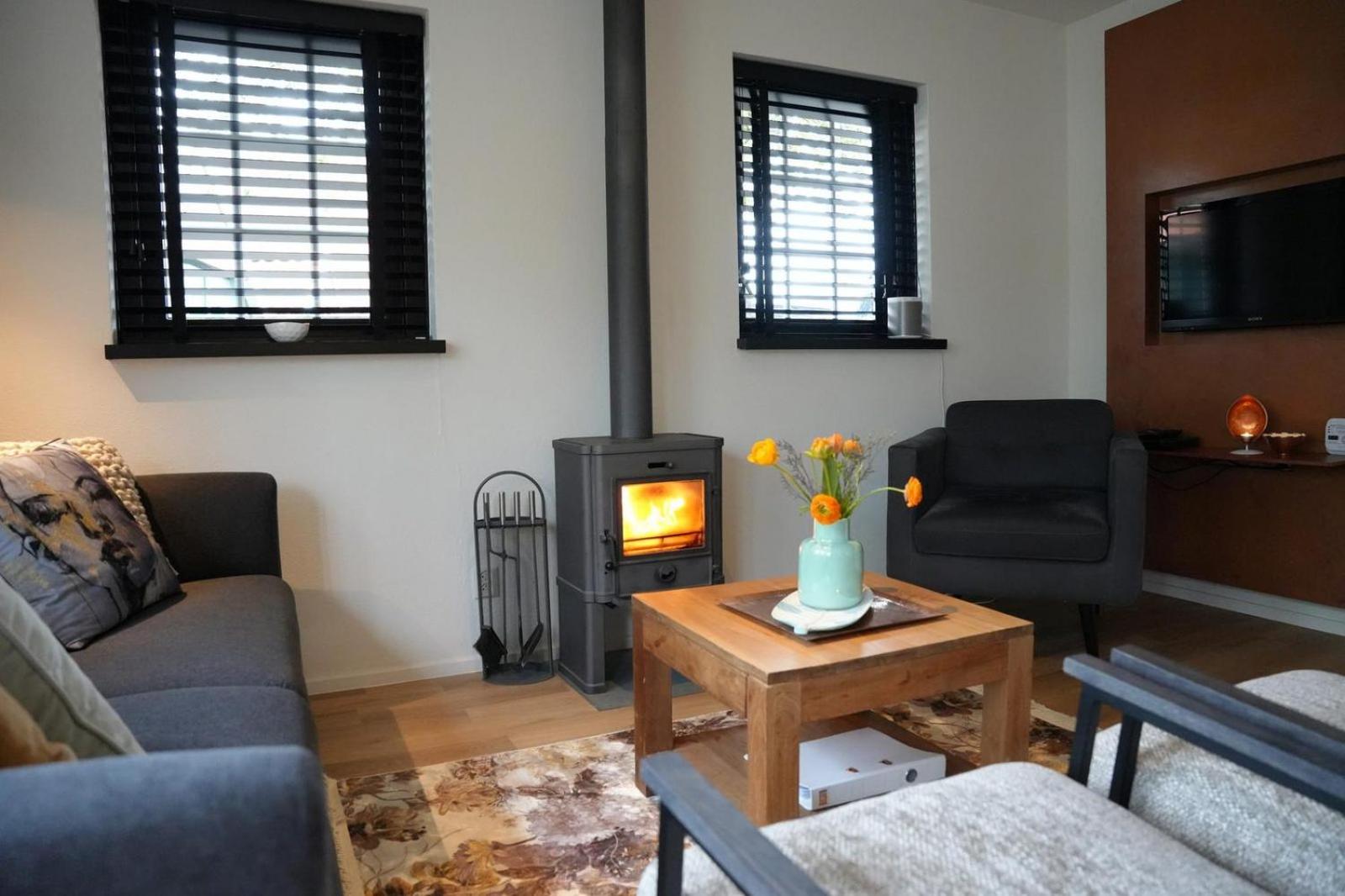 De Appelbloesem 6-persoons met overdekte hottub, barrelsauna, lounge, wifi view 5