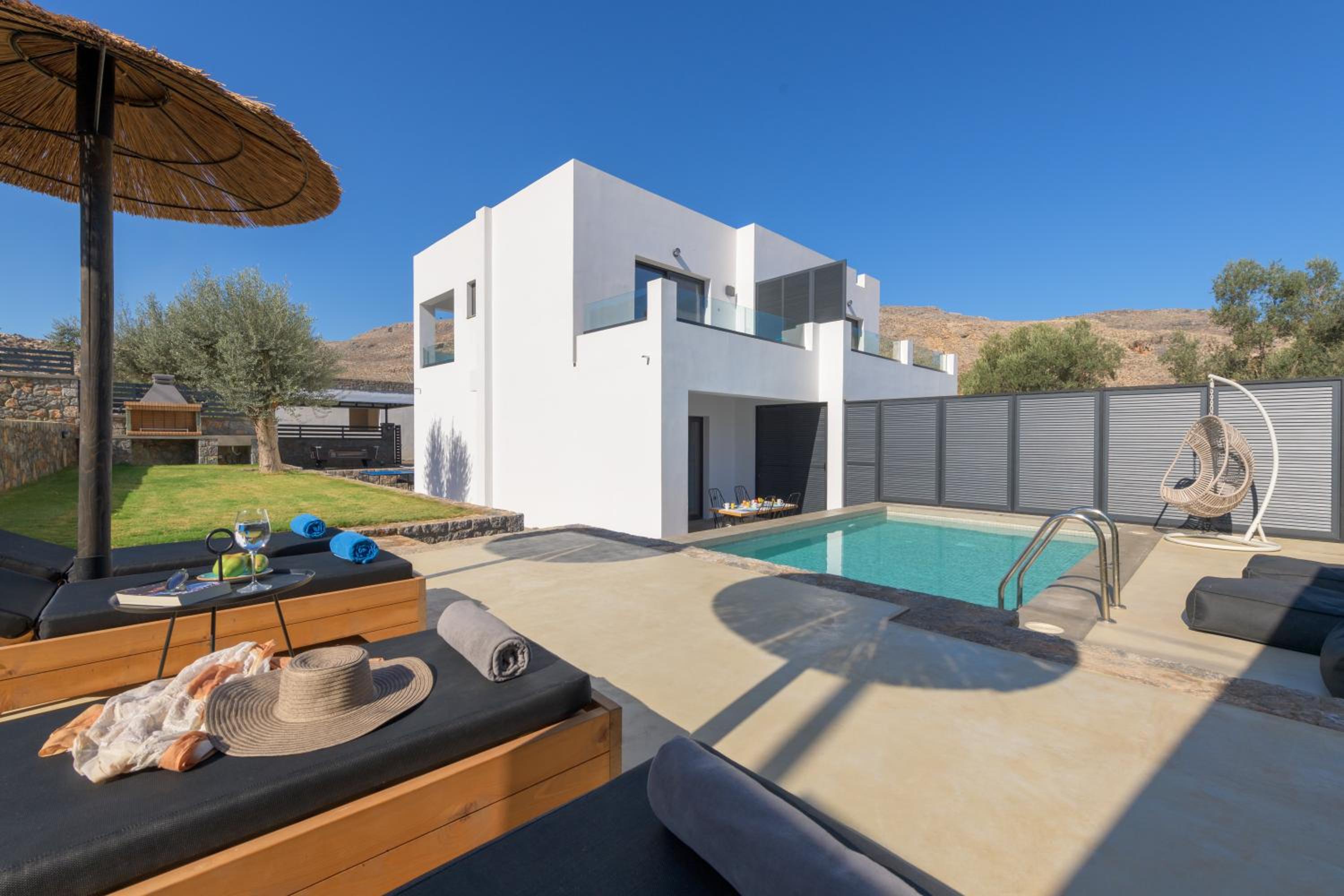 Villa Lambis Athena en Lindos — recepcion & lobby