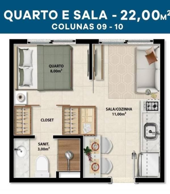 Lindo apto perto da Orla