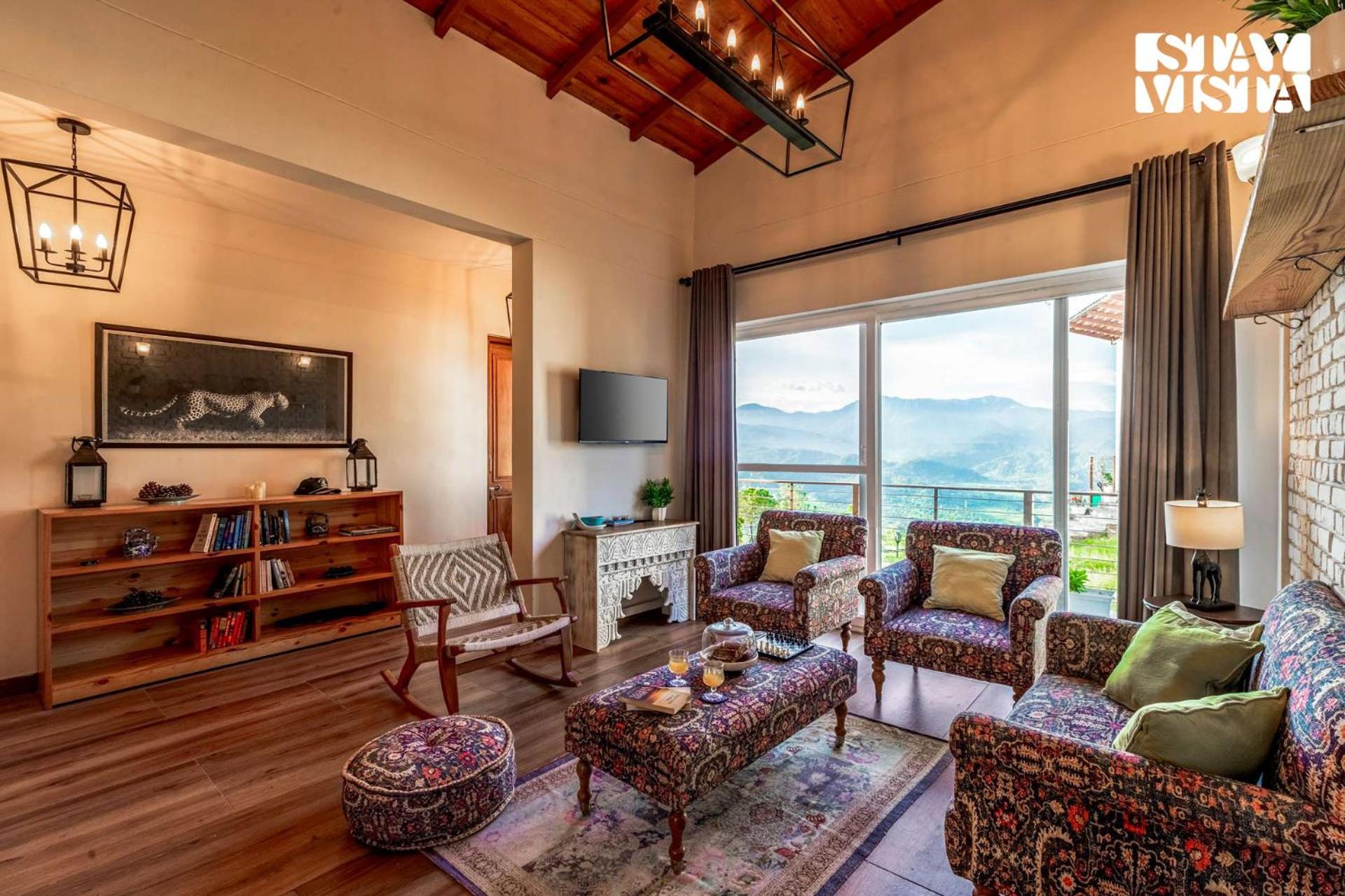 StayVista at Offgrid Ginai - Pet Friendly, Bonfire & Mountain View view 5
