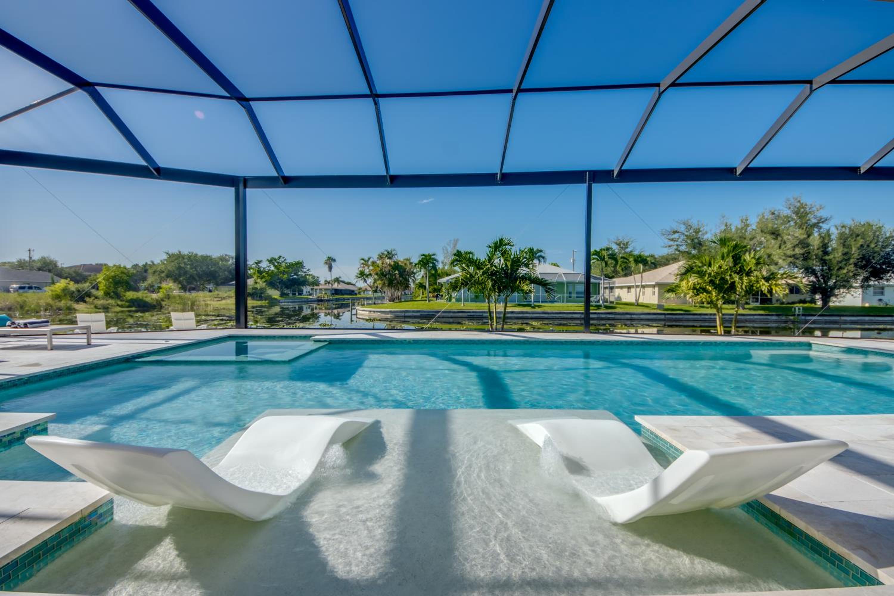 Punta Gorda Vacations - BRANDNEW Villa-PureSun at Canal intersection, heated saltwater pool and spa, facing south - Property Image 1