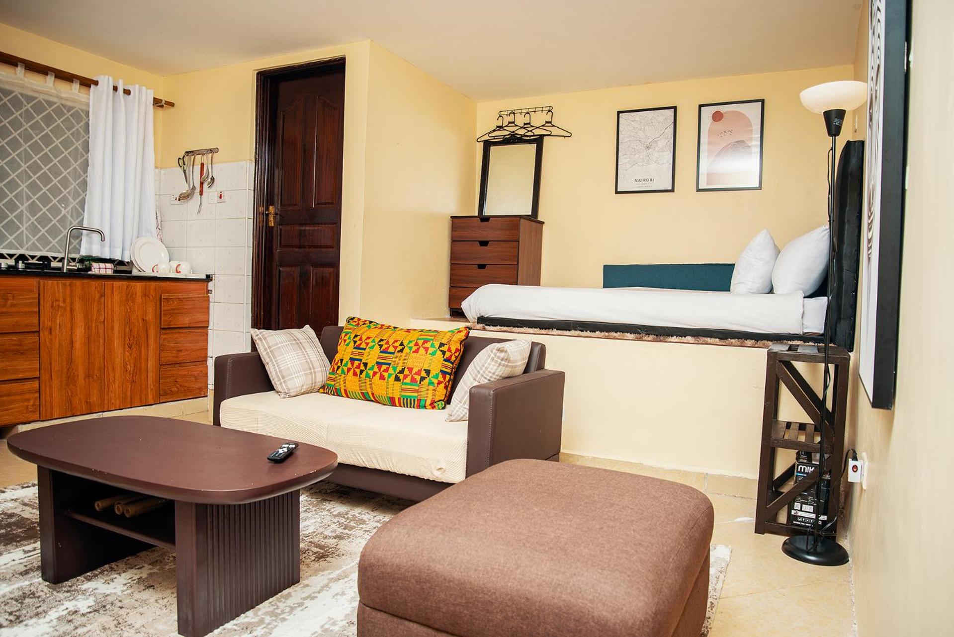 Private, spacious studio apartment view 4