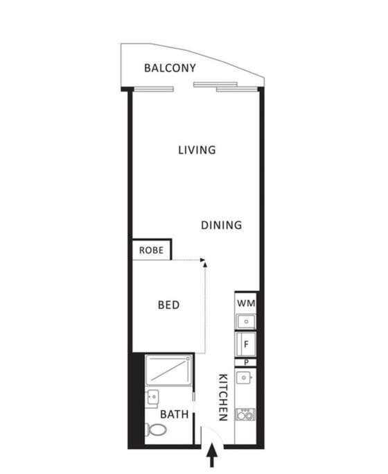 Gorgeous 1 bed Exec South Yarra with workspace