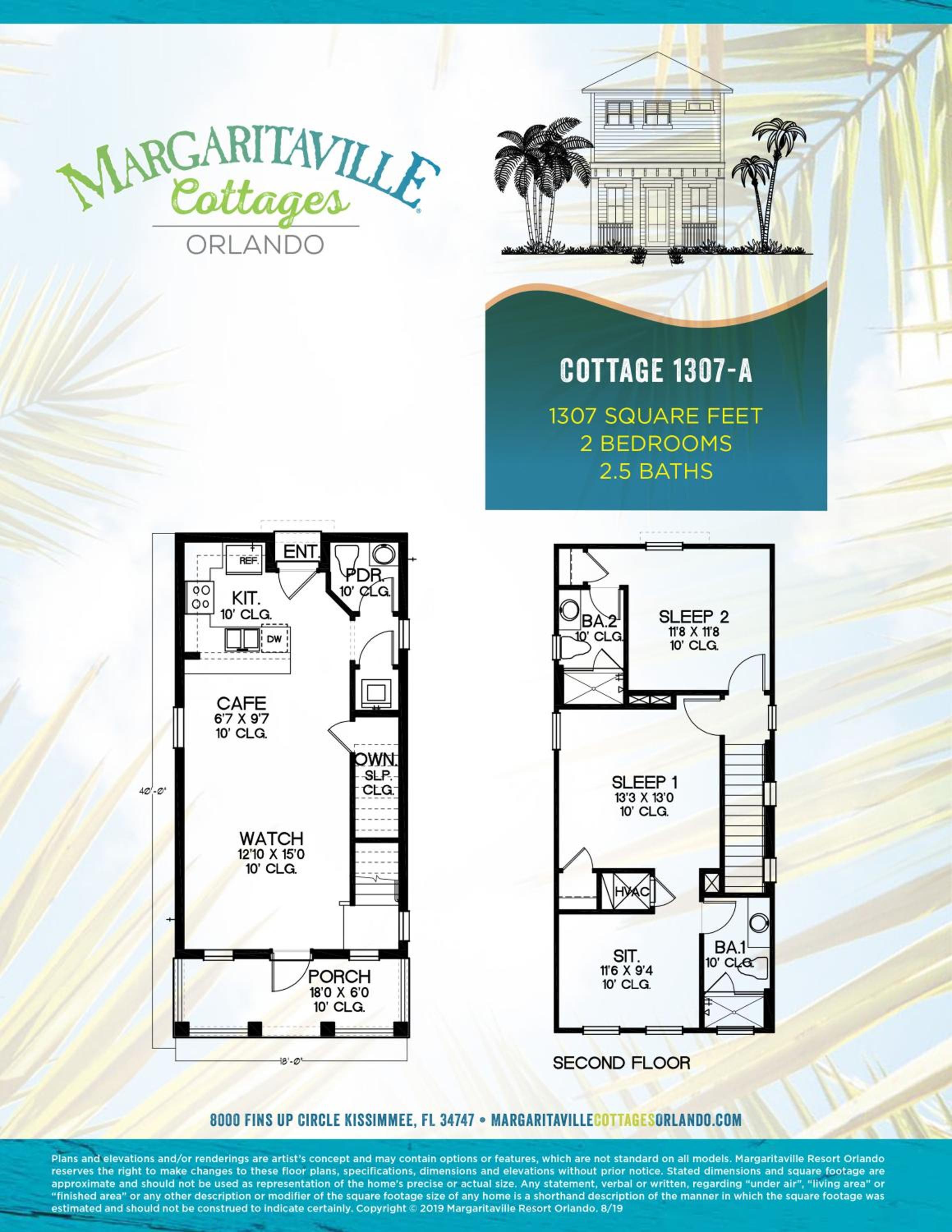 Key Lime Cabana Cottage Near Disney With Margaritaville Resort & Island H2O Access - 3062Kl