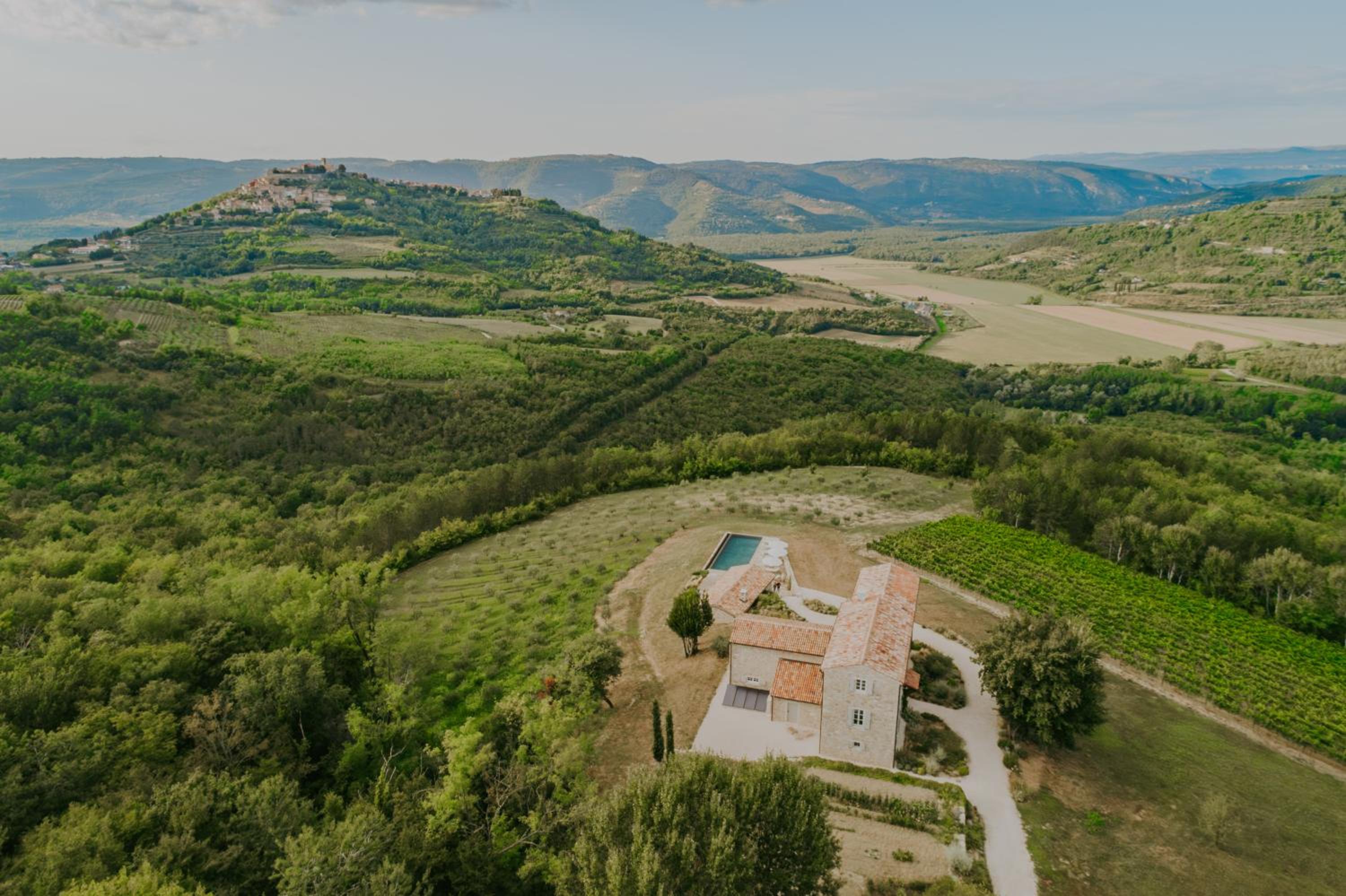 Luxury estate with 6 hectares land near hilltop town Motovun view 5
