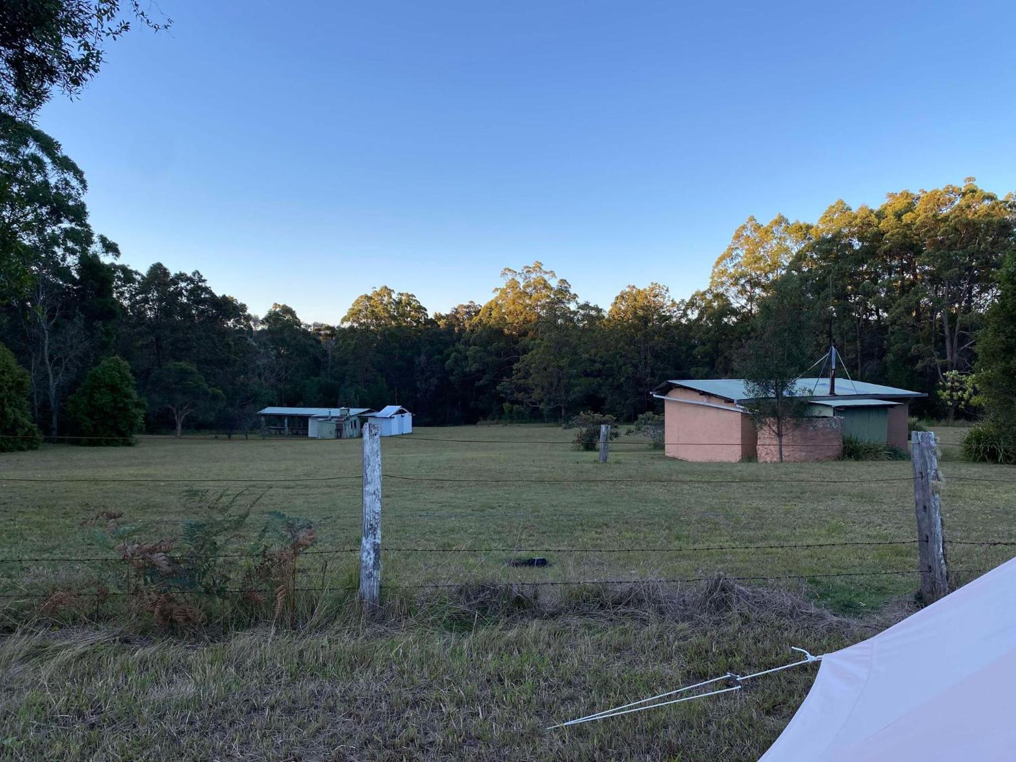 Relaxing bell tent in northern NSW