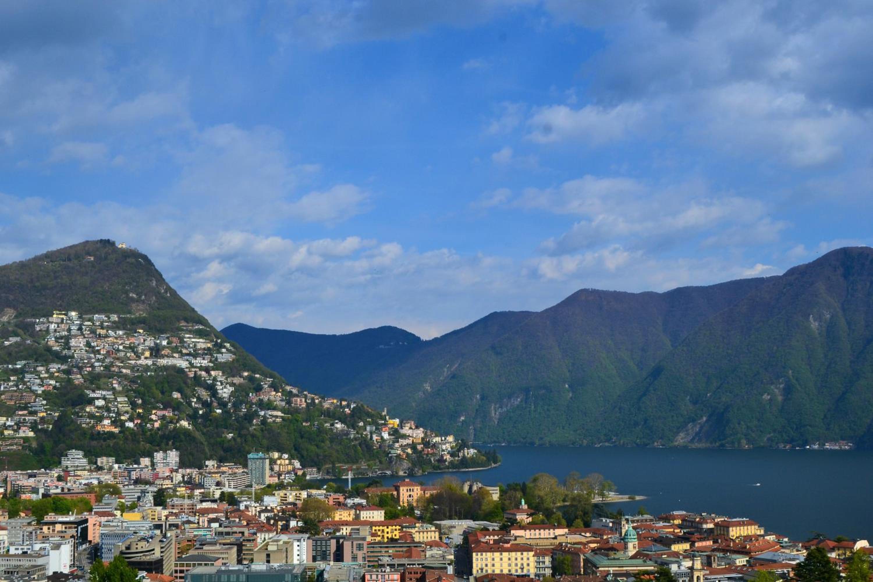 A Jump into Lake Lugano