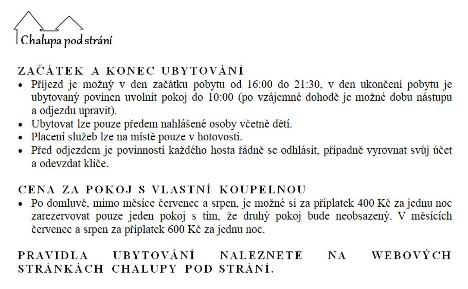 Chalupa pod strání