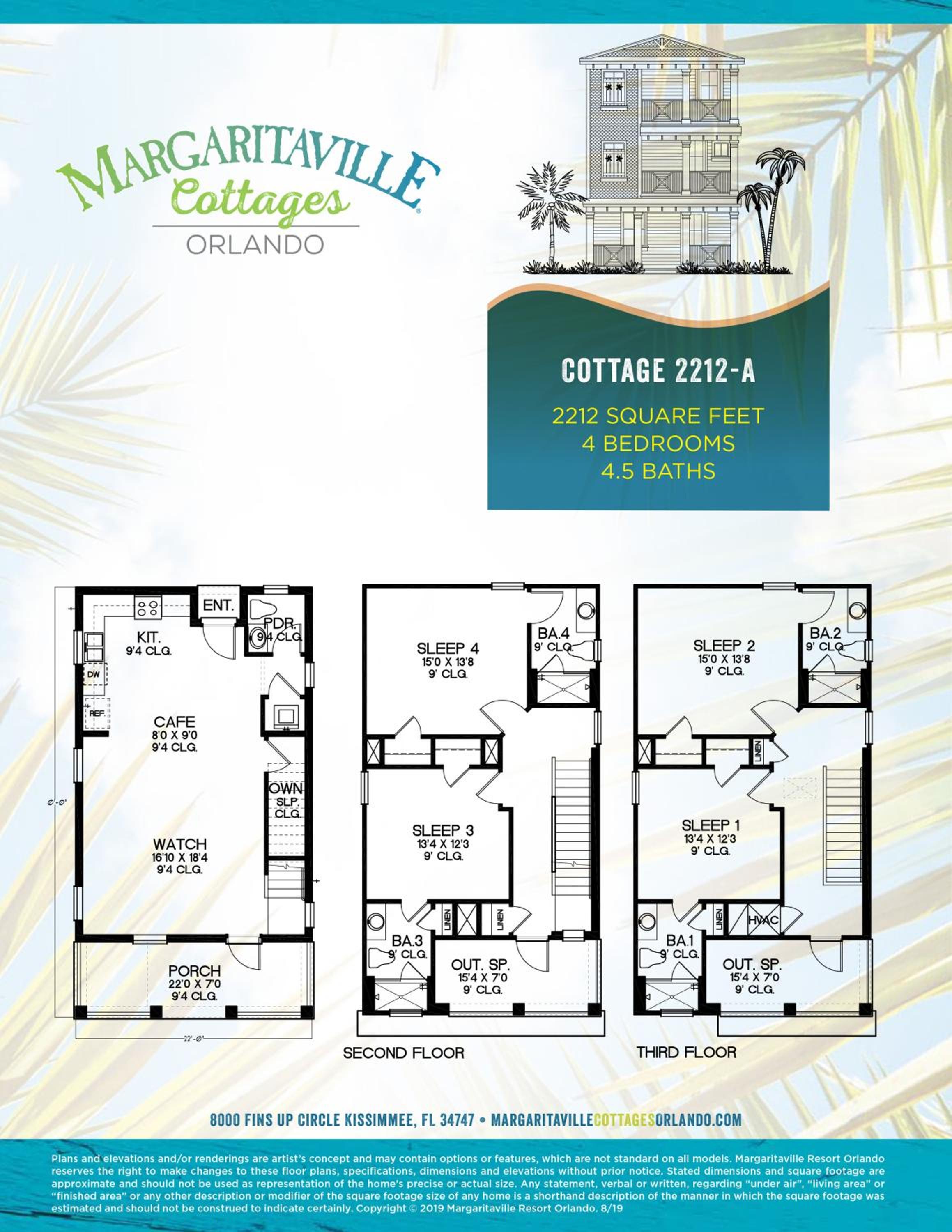 Coral Waves Cottage With Private Pool Near Disney With Margaritaville Resort & Island H2O Access - 8040Sh