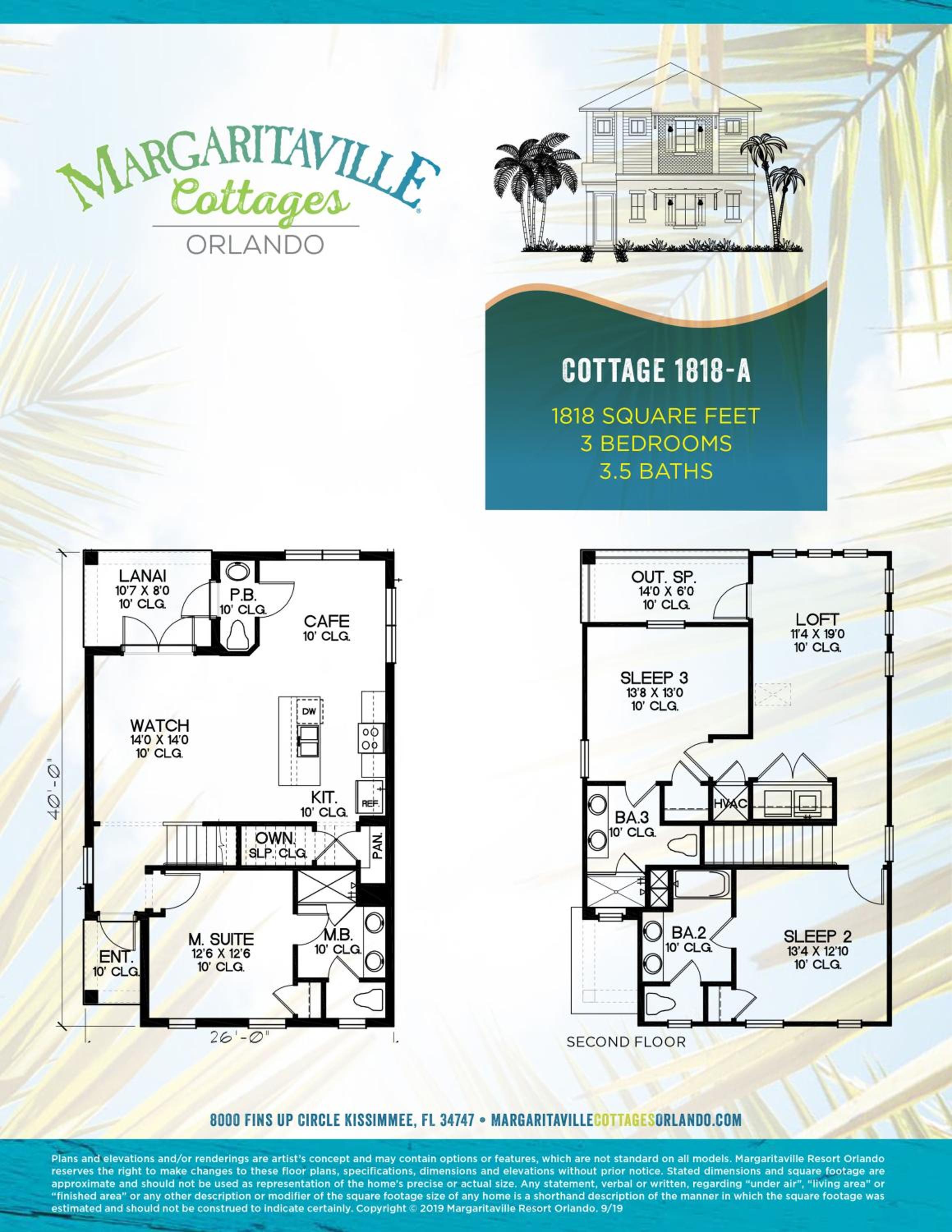 Seabreeze Cottage Near Disney With Margaritaville Resort & Island H2O Access - 8073Kd