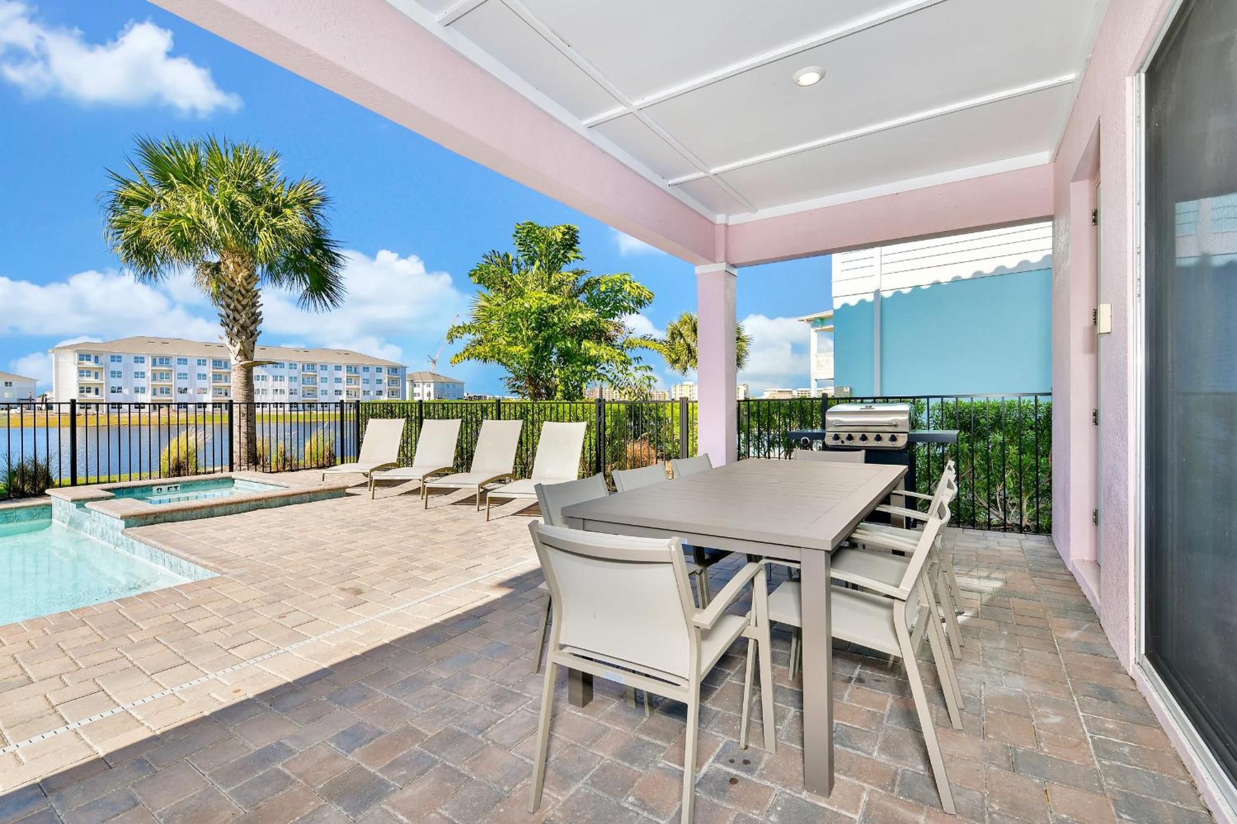 This Pink Cottage Near Disney With Margaritaville Resort & Island H20 Access - 8141Su