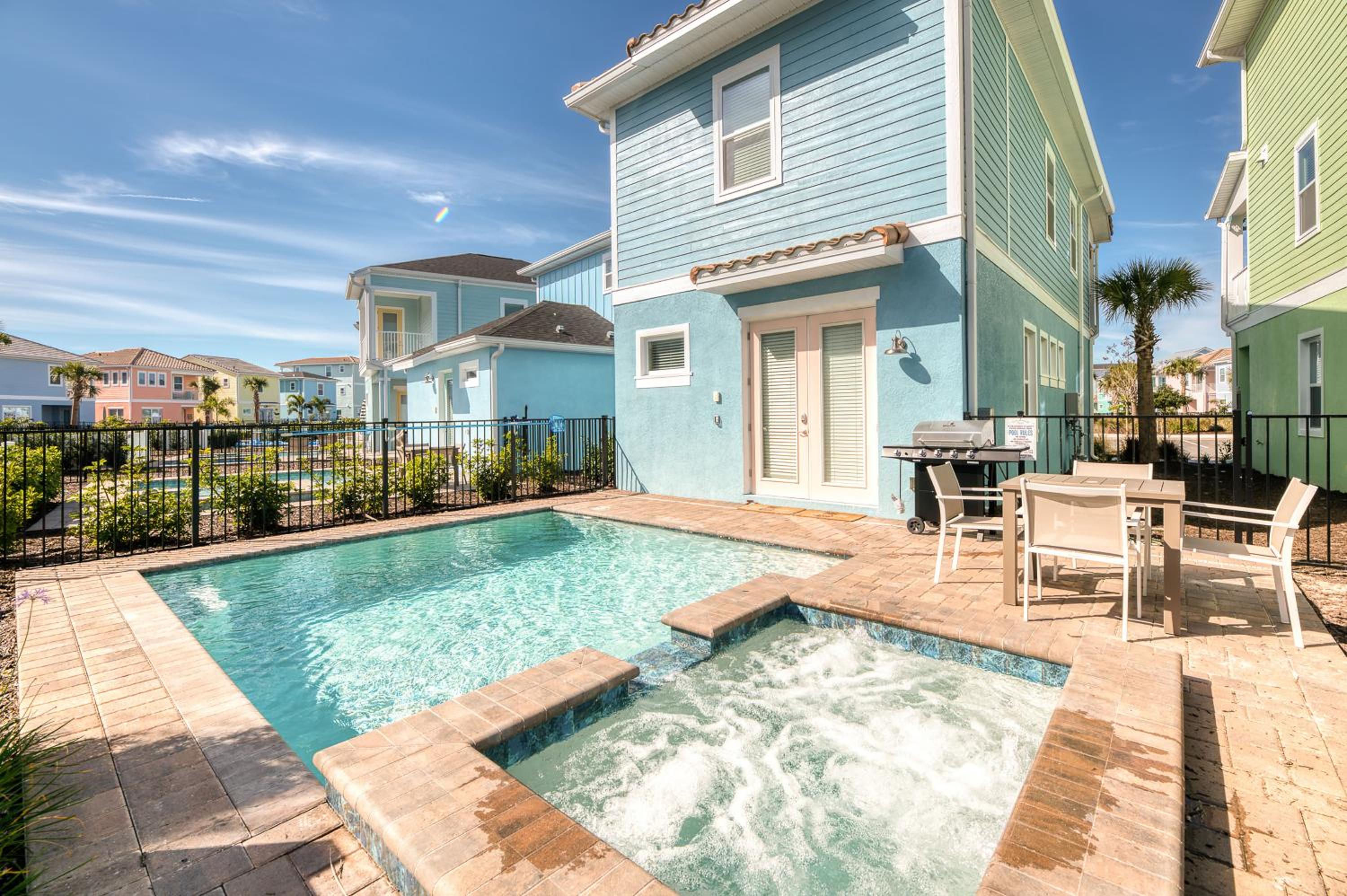 Vibrant Cottage With Private Pool Near Disney With Margaritaville Resort & Island H2O Access - 8031Kd