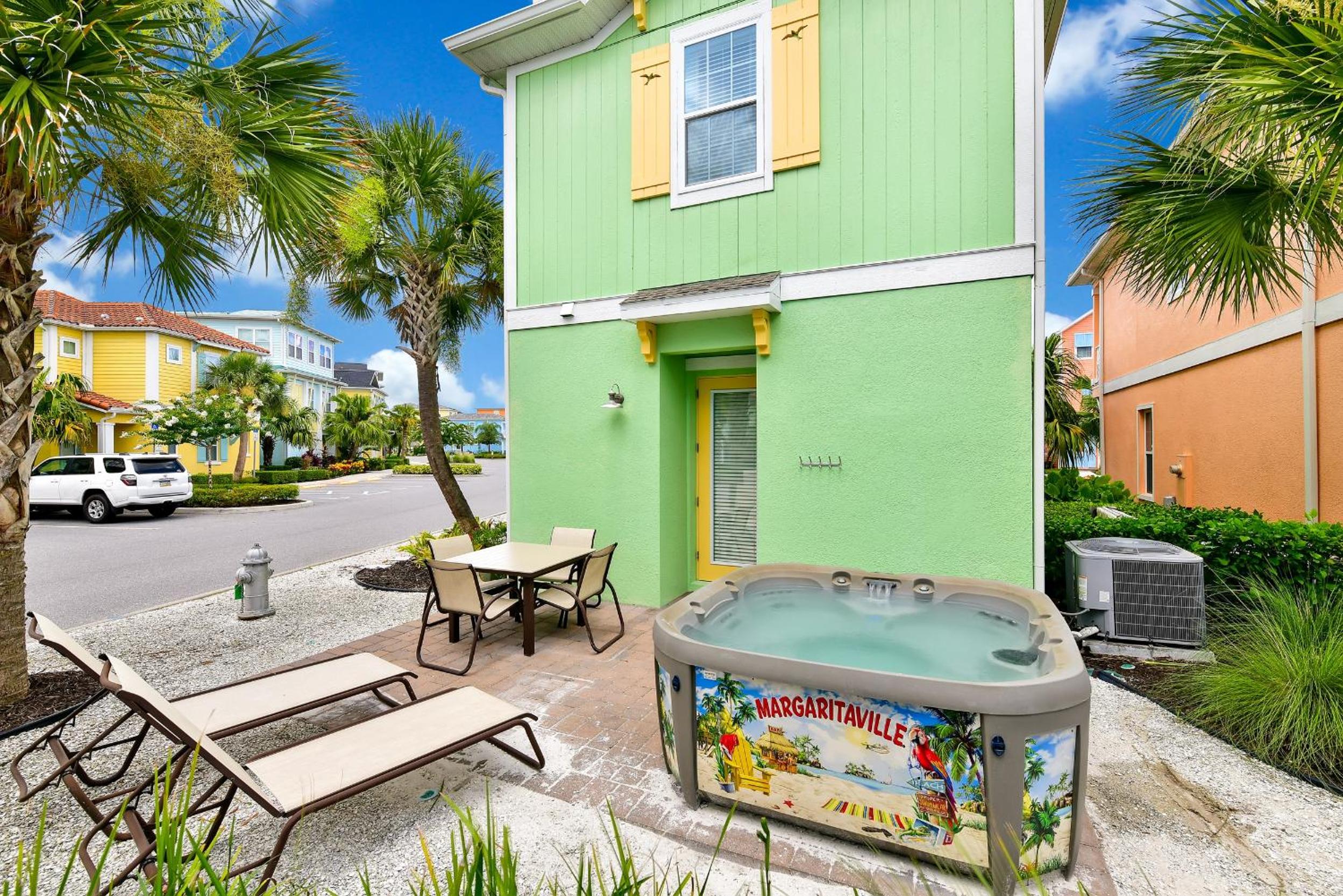 Breezy Green Cottage With Private Hot Tub Near Disney With Margaritaville Resort & Island H2O Access - 3055Pi