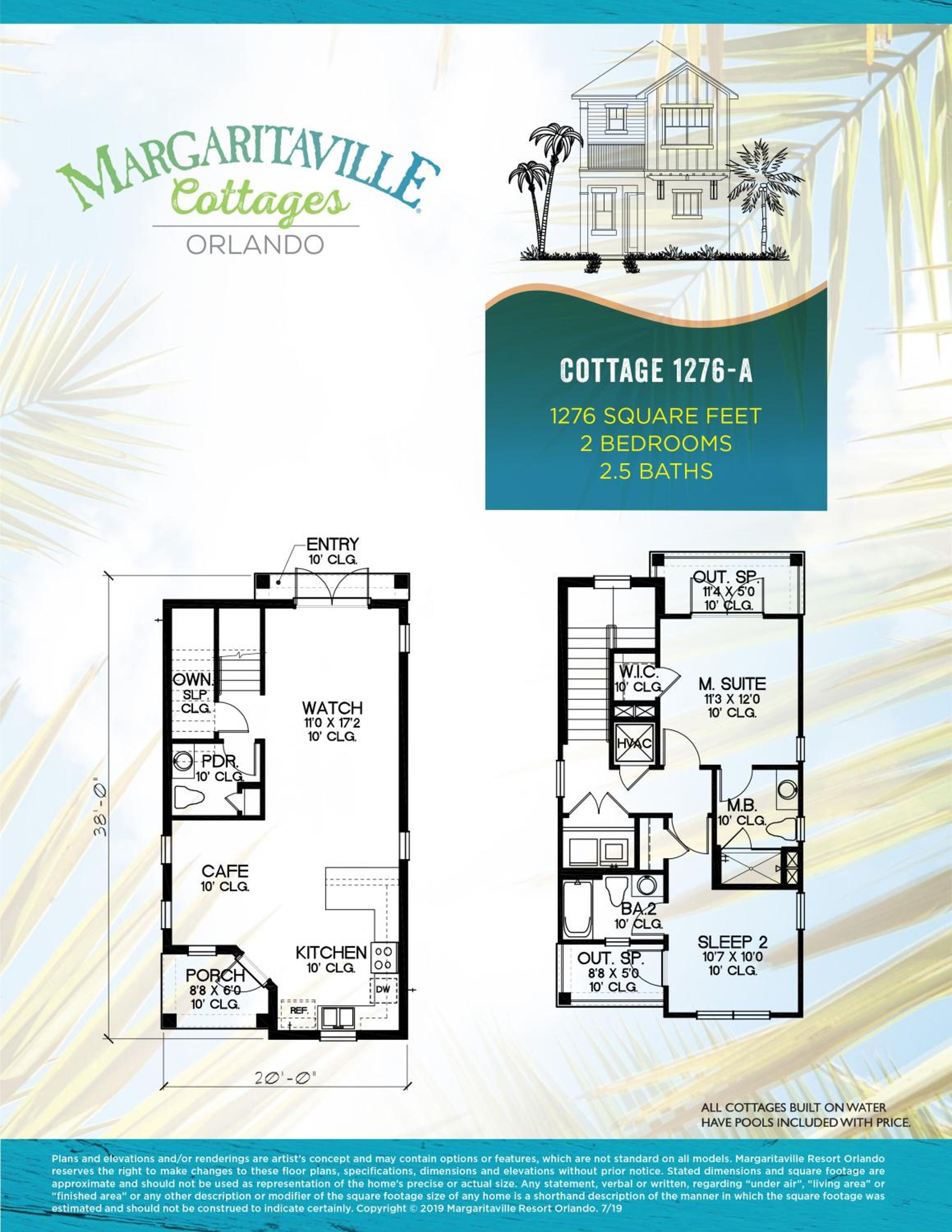 Sail Away! Beautiful Cottage With Private Hot Tub Near Disney With Margaritaville Resort & Island H2O Access - 3045Sp