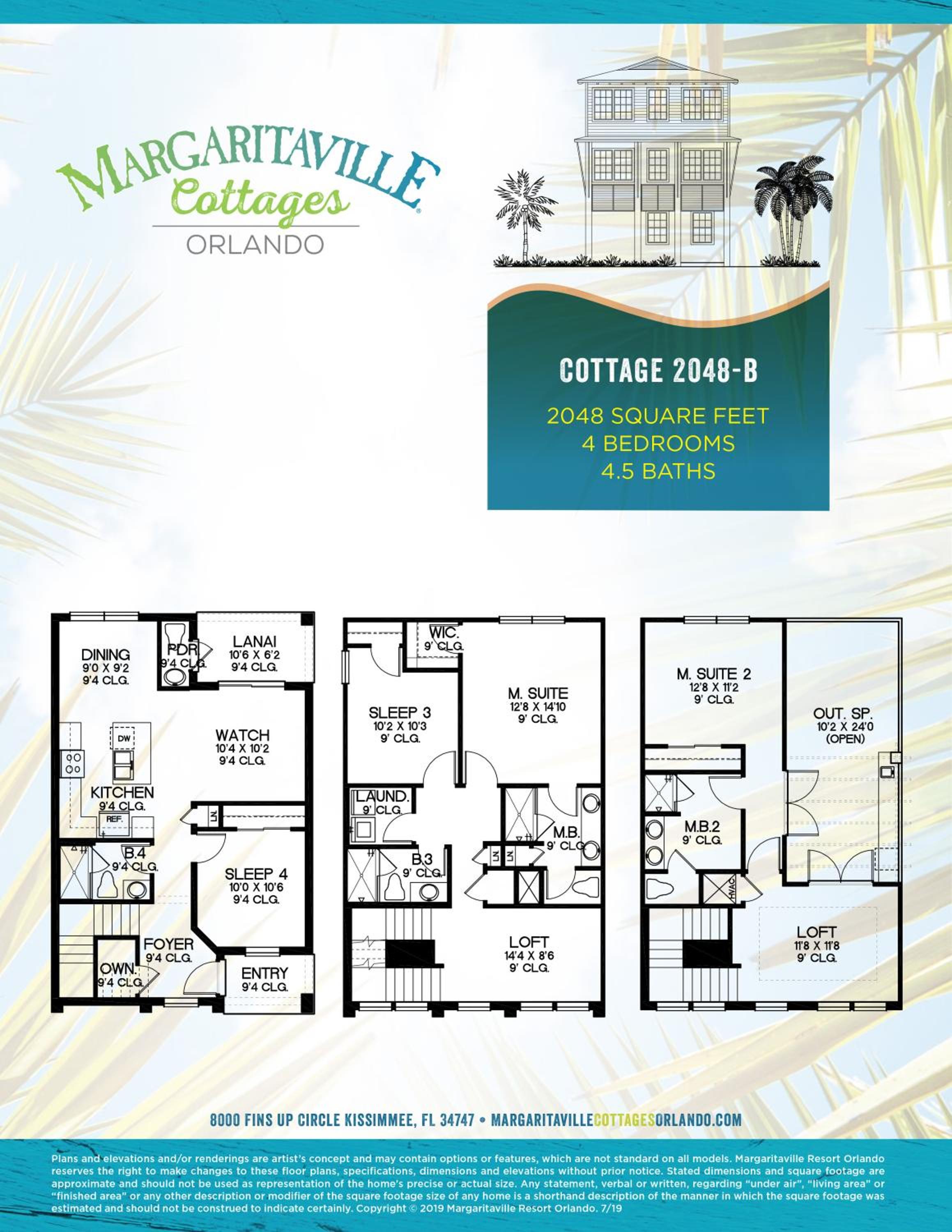 Fun In The Sun Cottage With Private Pool Near Disney With Margaritaville Resort & Island H2O Access - 8052Sh