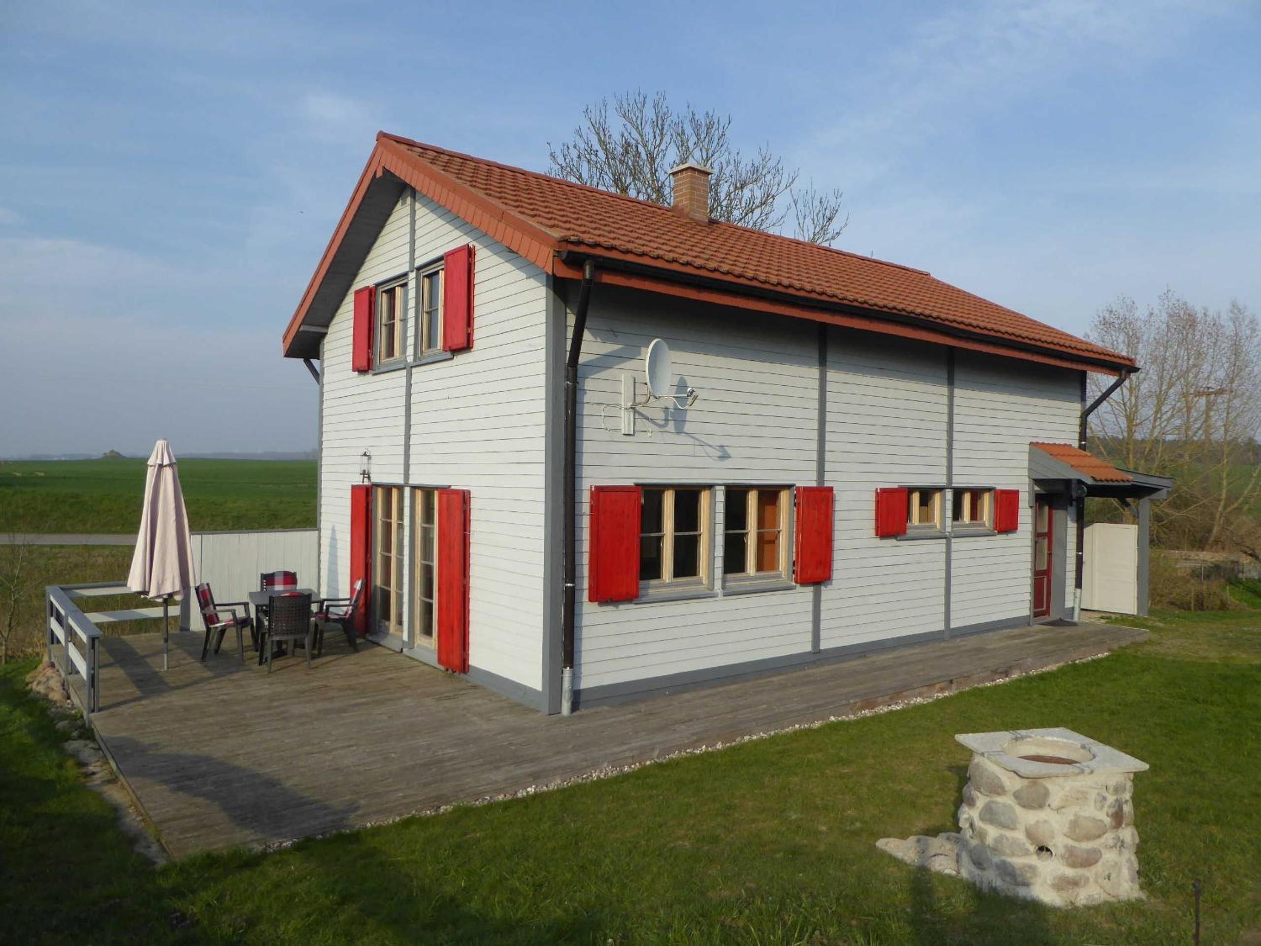 H12 Holz-Ferienhaus Haffblick Russow nahe Ostseebad Rerik