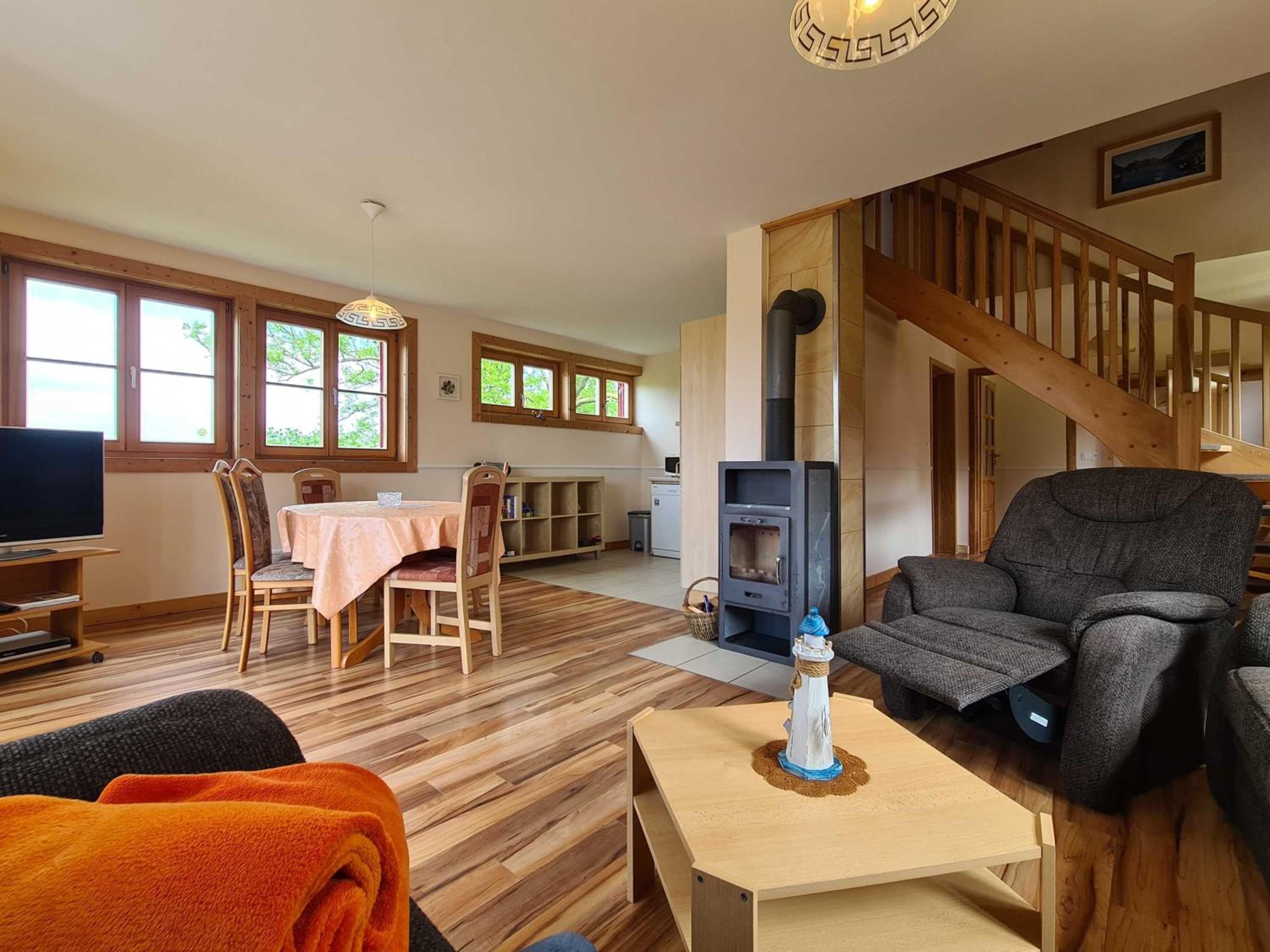 H12 Holz-Ferienhaus Haffblick Russow nahe Ostseebad Rerik