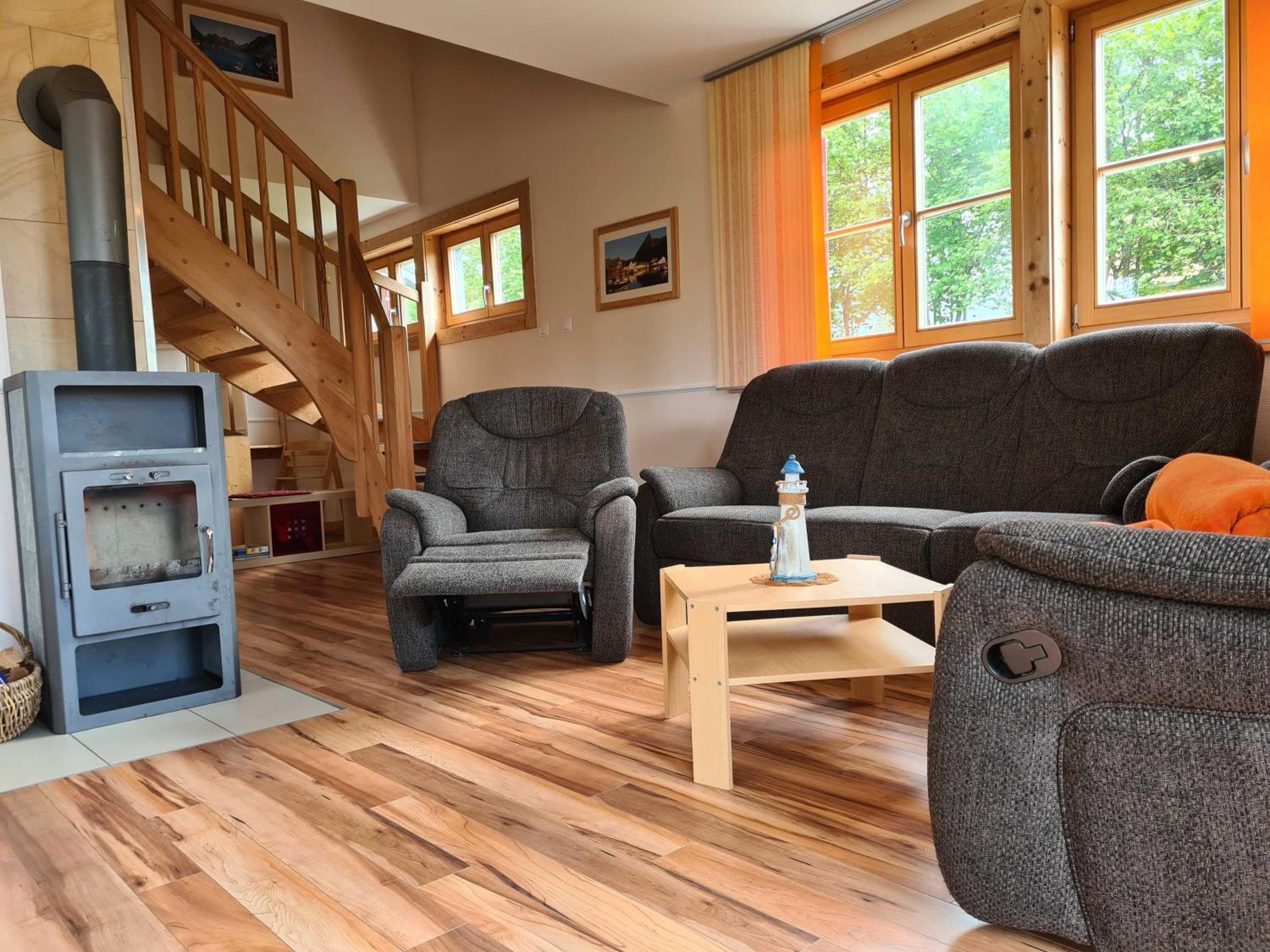H12 Holz-Ferienhaus Haffblick Russow nahe Ostseebad Rerik
