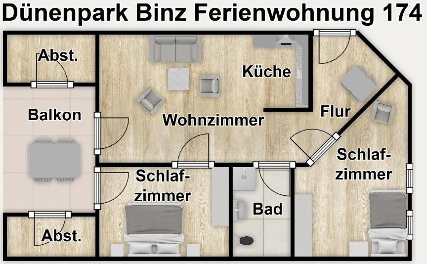 Dünenpark Binz Ferienwohnung 174